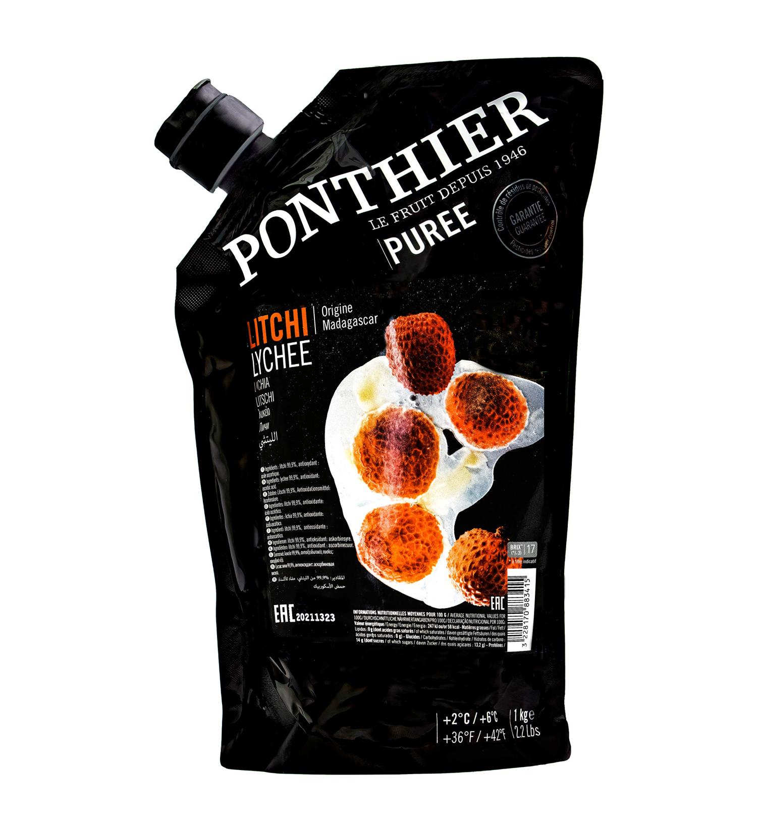Buy Food-United Litschi Puree 6x1kg - Premium Lychee Fruit Puree for Smoothies Sorbets & Juices | No Artificial Additives - Buy Online on GoSupps.com