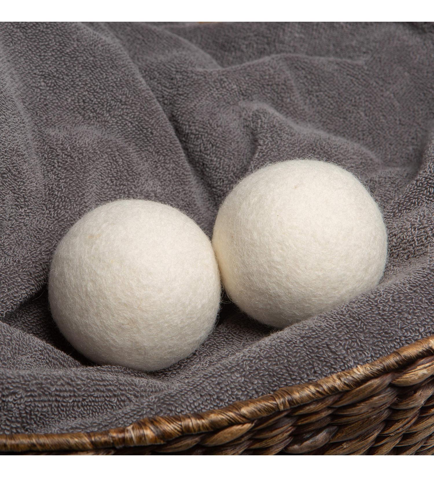 WOOLITE Reusable Wool Laundry Dryer Balls - Eco-Friendly Fabric Softener Reduces Wrinkles Cuts Drying Time in Half - 2-Pack - Buy Online on GoSupps.com