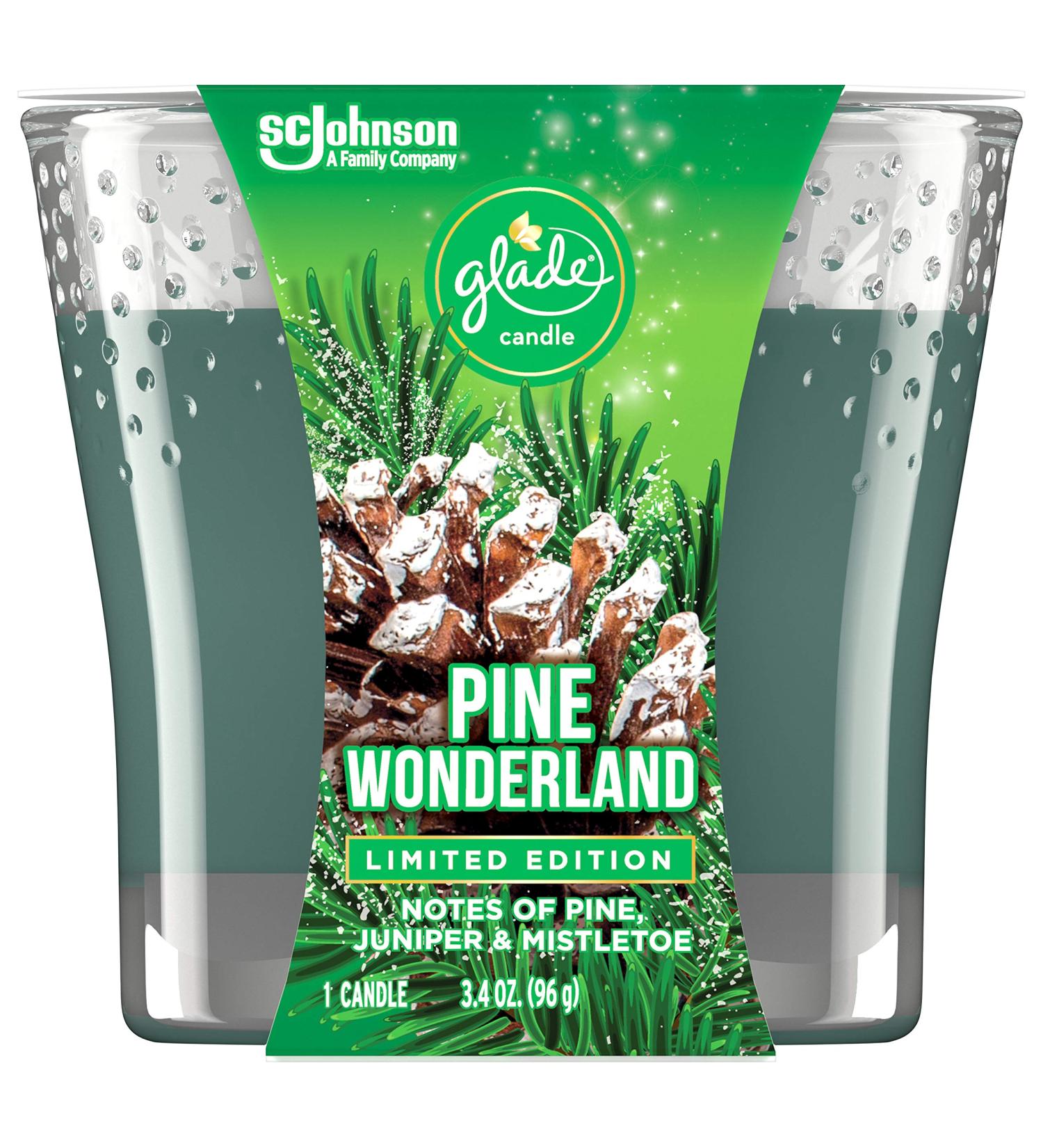Glade Jar Candles - Essential Oil Infused Air Freshener | 3.4 Oz | Multiple Scents Available (Pine Wonderland & More - Buy Online on GoSupps.com