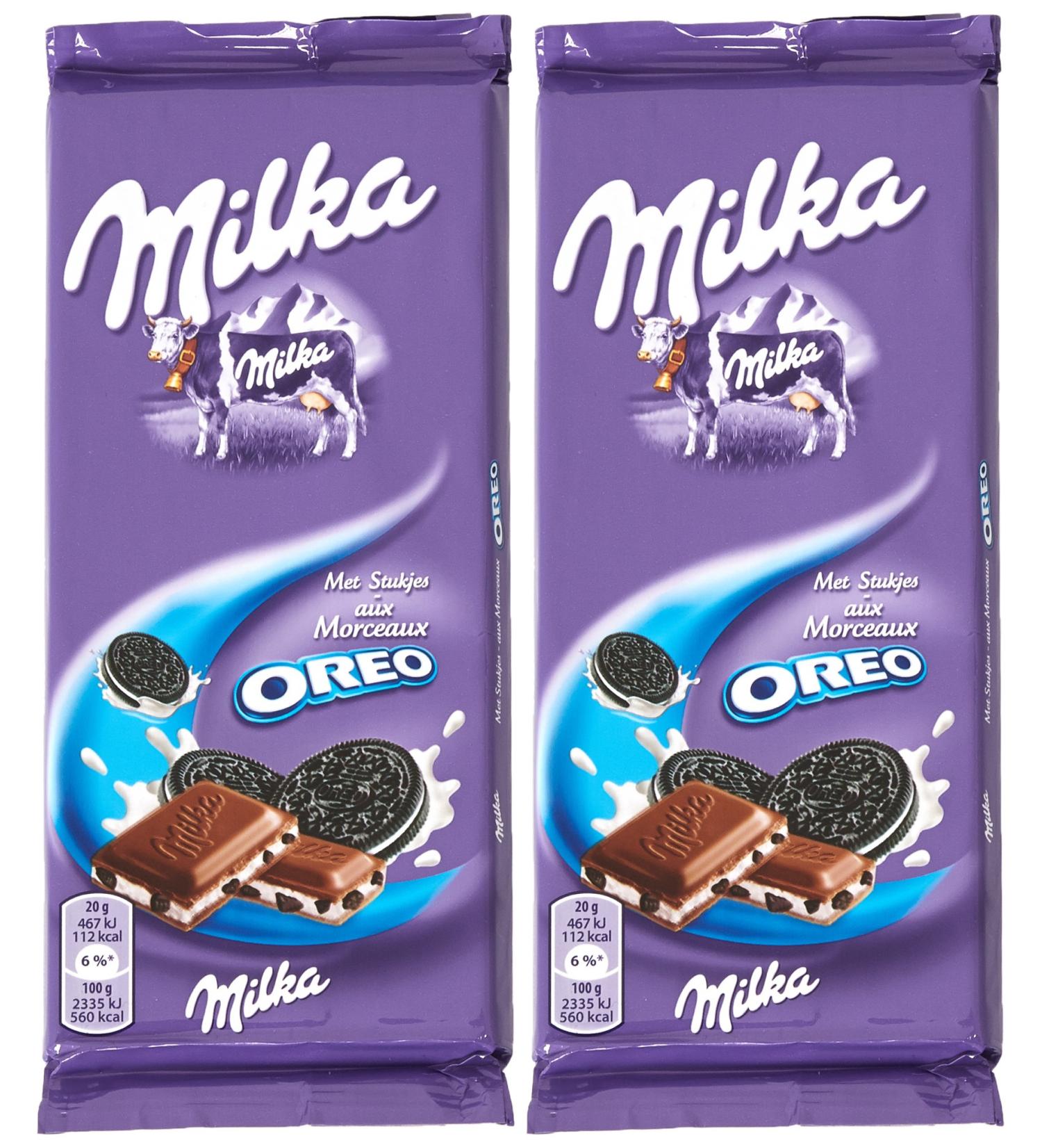 Milka Oreo Chocolate 2 Bars of 100 g - Buy Online on GoSupps.com