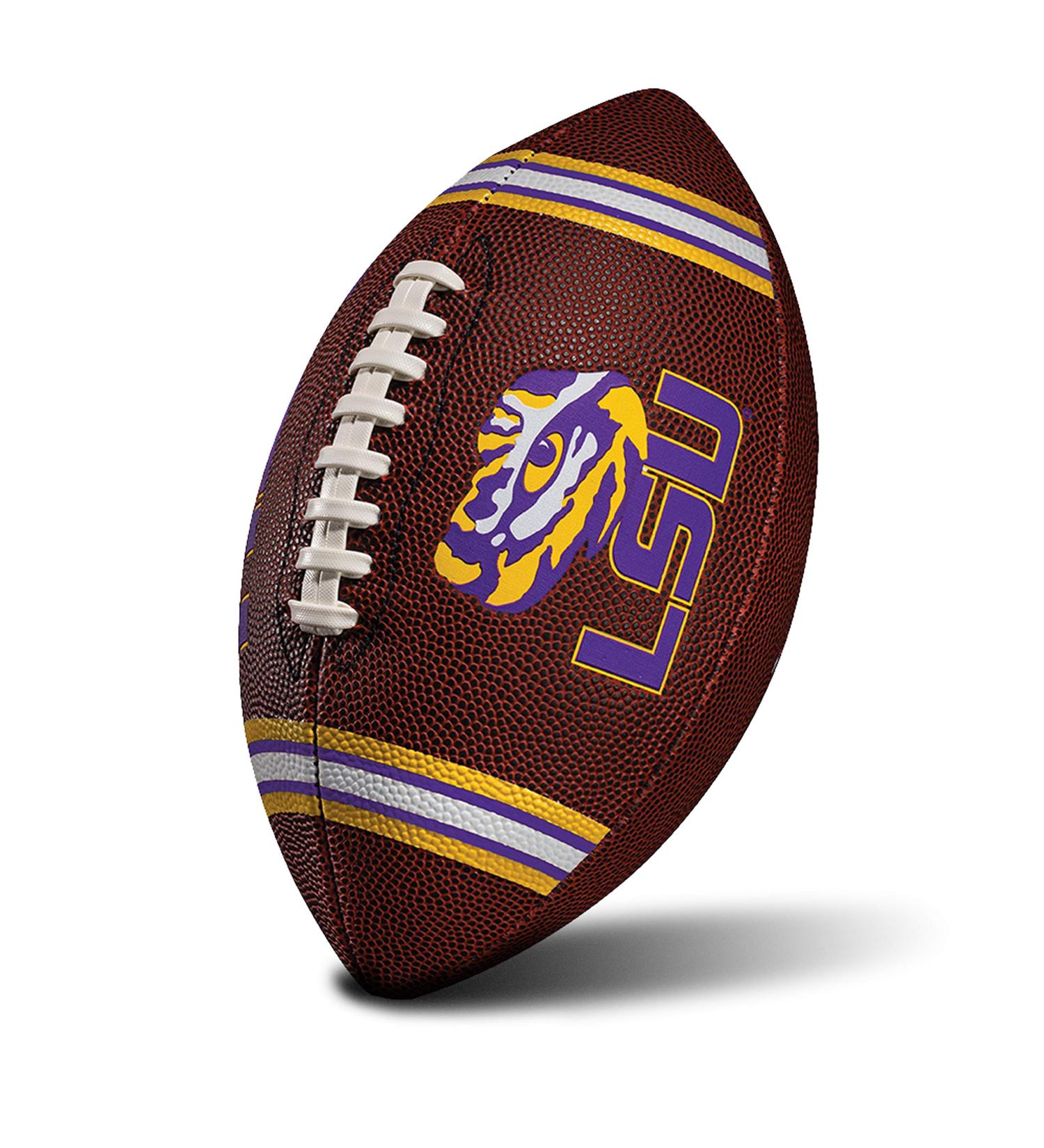 Franklin Sports Kids NCAA LSU Tigers Youth Football - Official College Team Junior Size Football with Team Logos - Buy Online on GoSupps.com