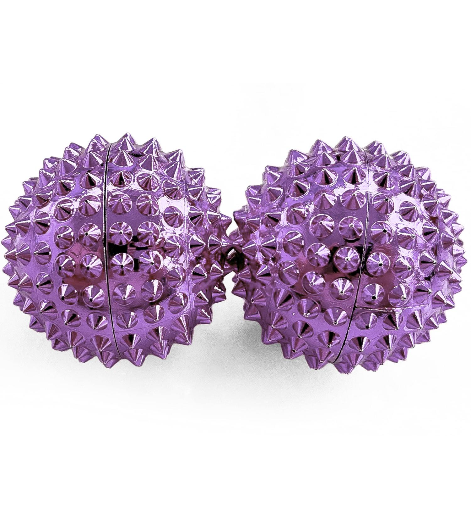 Buy 2x DBT Skills Hedgehog Ball | Magnetic Acupressure Ball for Stress Relief & Massage | Improve Mobility & Concentration - Lilac Purple 32mm - Buy Online on GoSupps.com