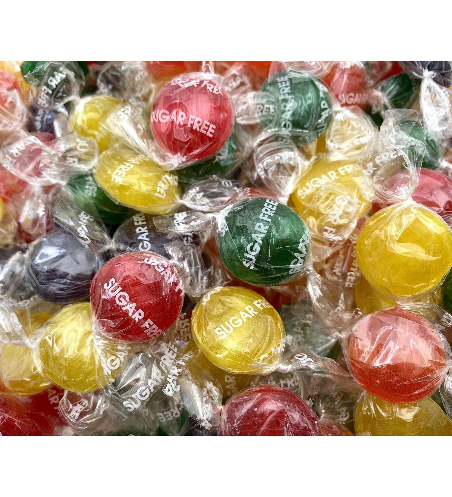 Funtasty Sugar Free Fruit Buttons Hard Candy | Assorted Flavors | Individually Wrapped | 1lb Bulk Pack - Buy Online on GoSupps.com