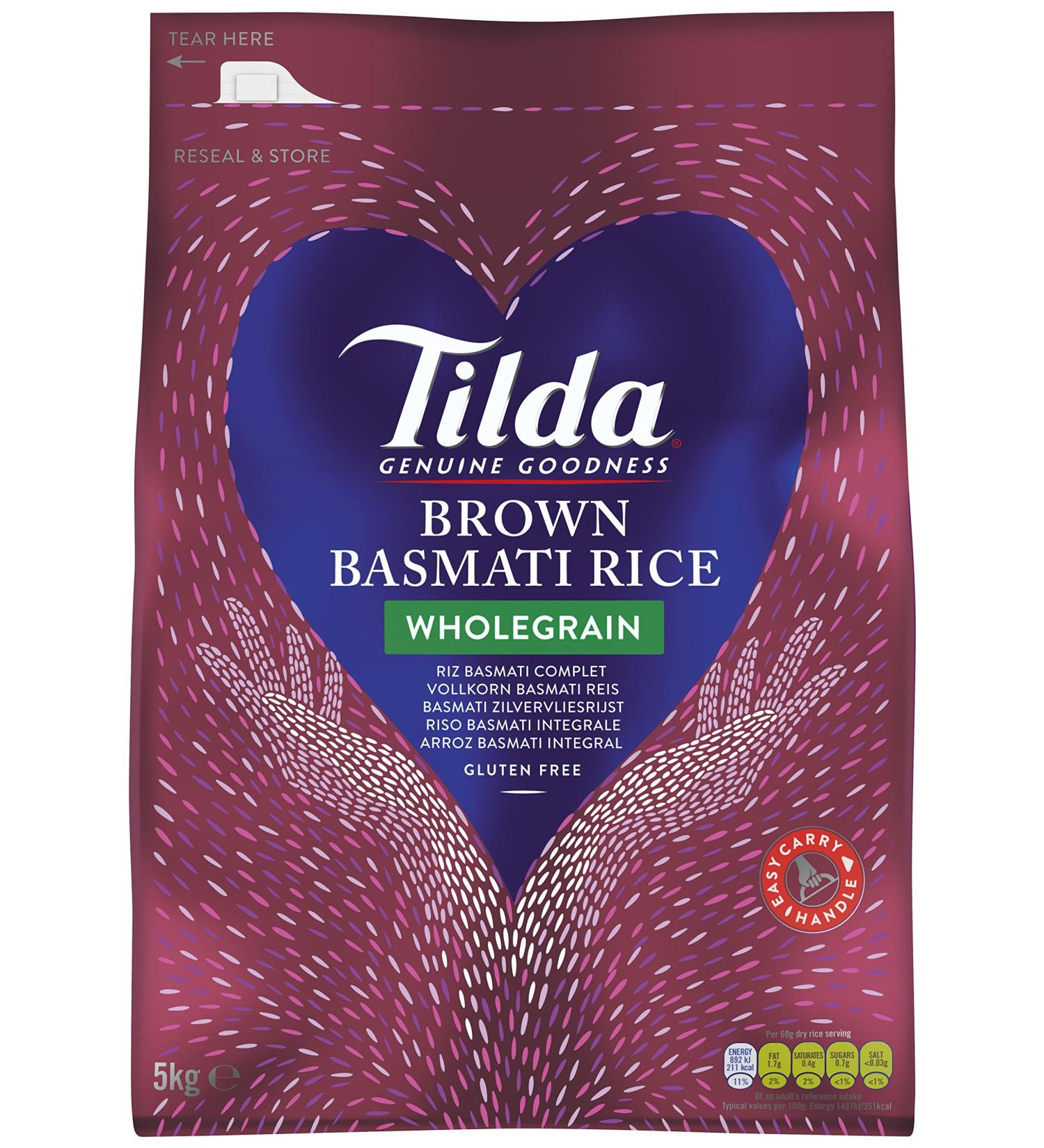 Tilda Wholegrain Basmati Rice 5 kg