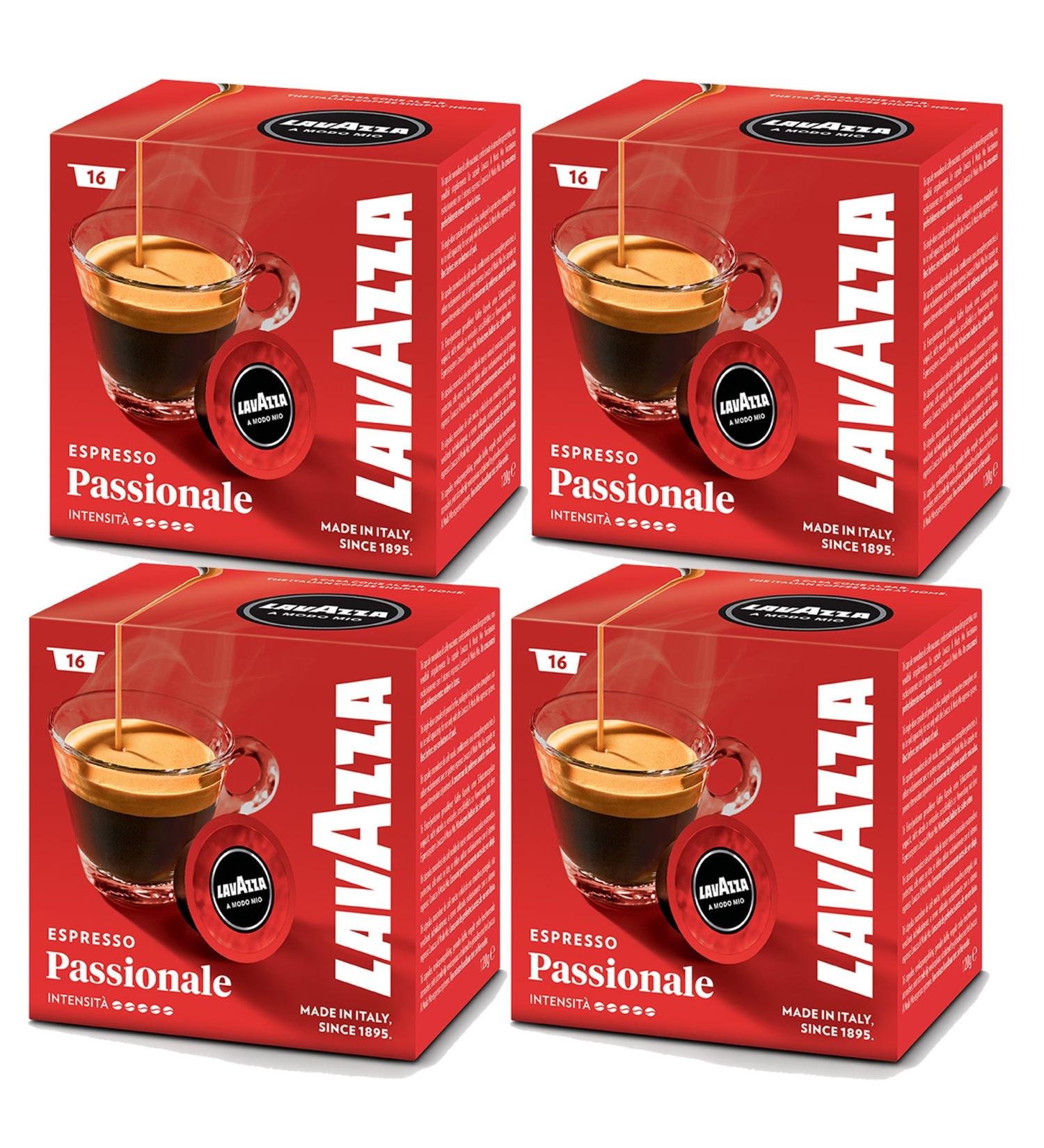  Lavazza Lavazza A Modo Mio Appassionatamente Pack of 4 4 x 16 Capsules - Buy Online on GoSupps.com