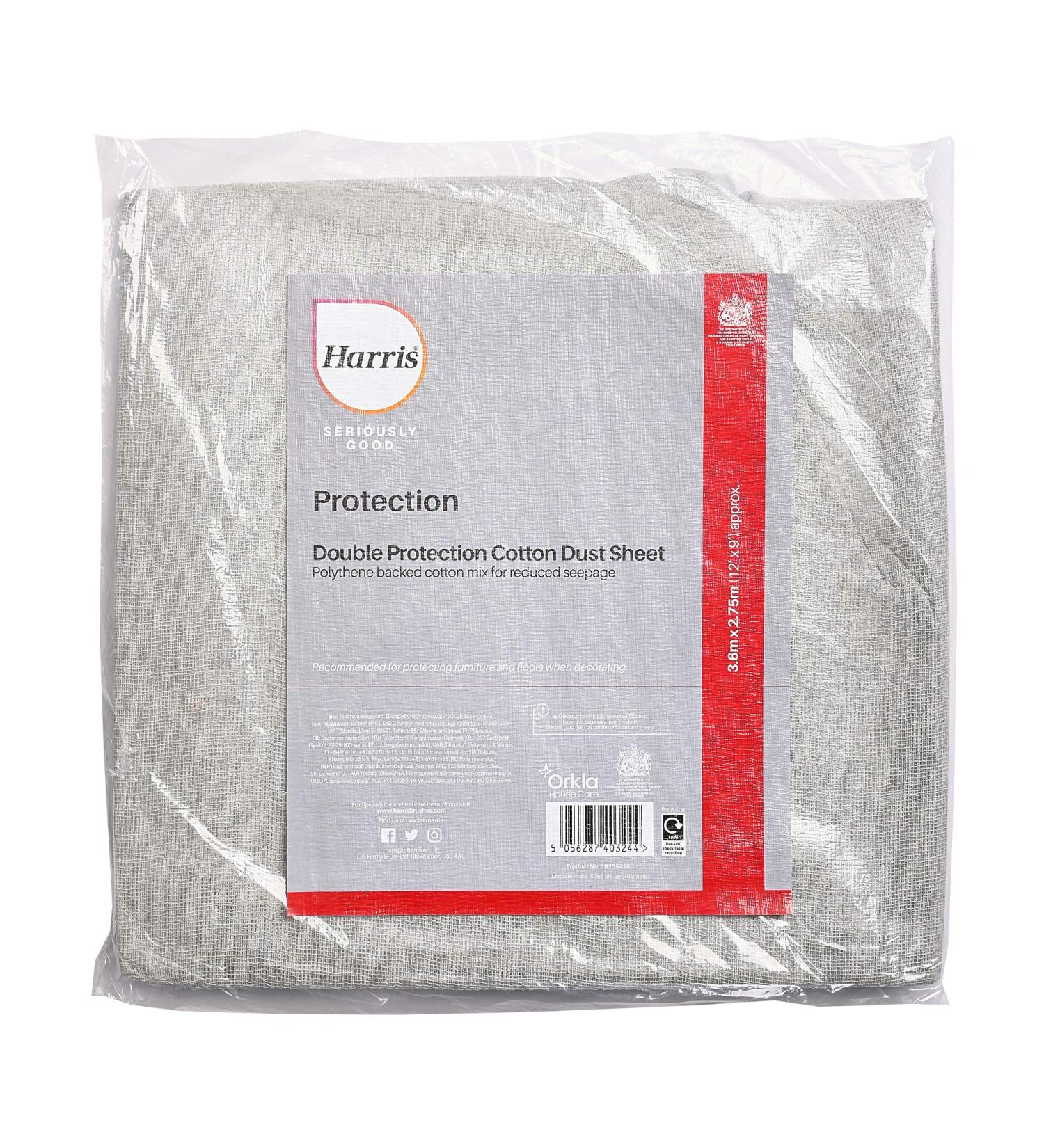 SGOOD 12X9 Cotton Rich DUSTSHEET 1 x 12' x 9' Dust Sheet - Buy Online on GoSupps.com