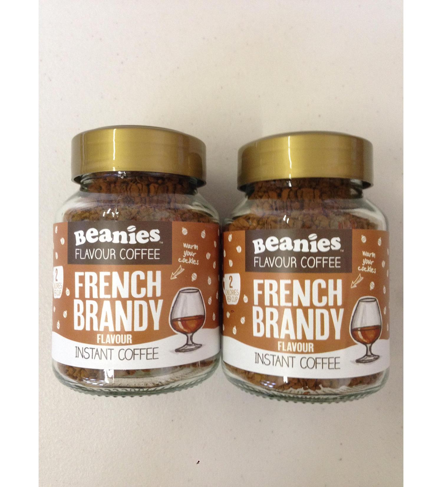 Beanies The Flavour Co Beanies Instant French Brandy Lot de 2 pots de 50 g