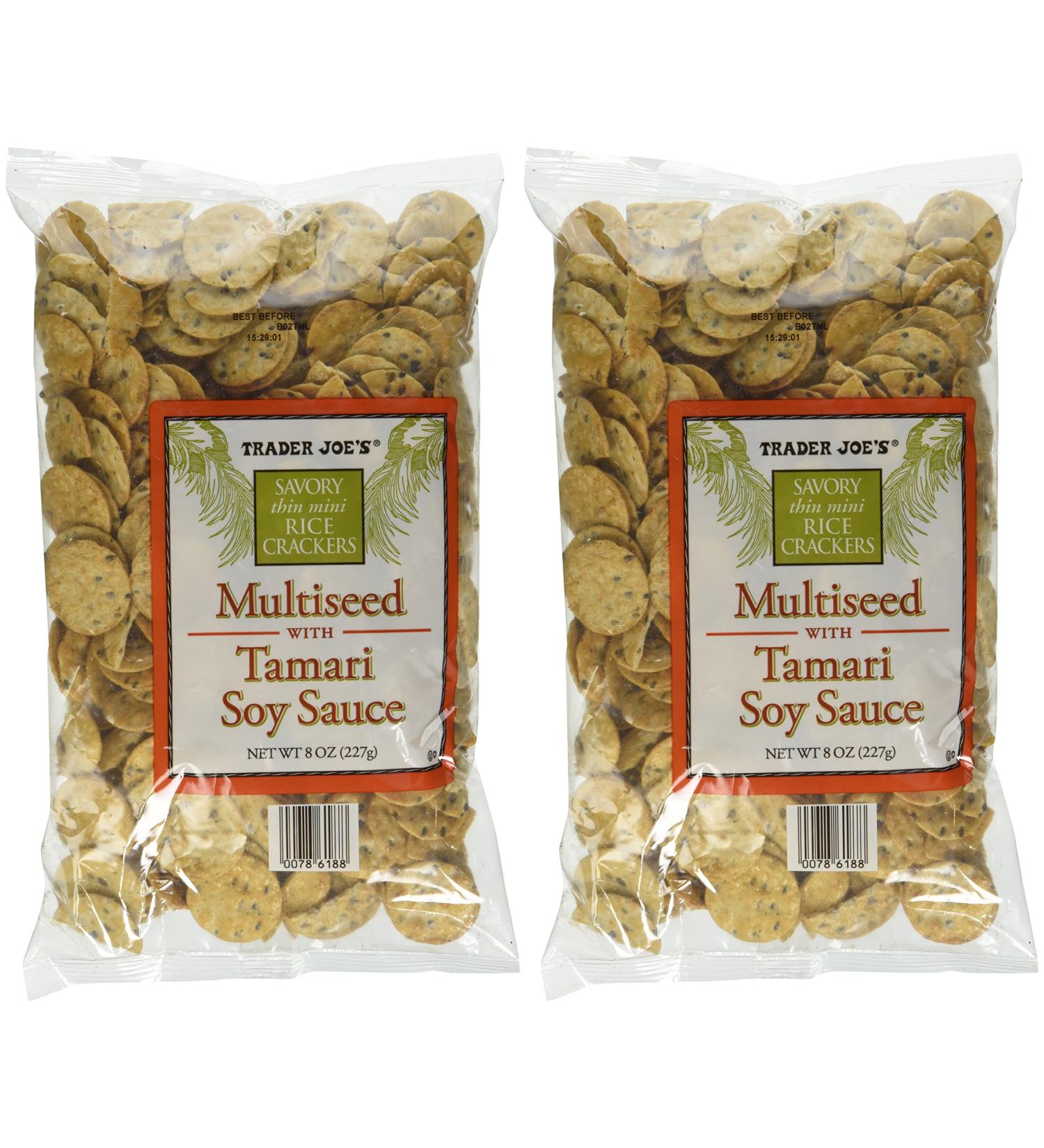 Trader Joe's Multiseed with Soy Sauce Rice Crackers - Pack of 2 - Buy Online on GoSupps.com