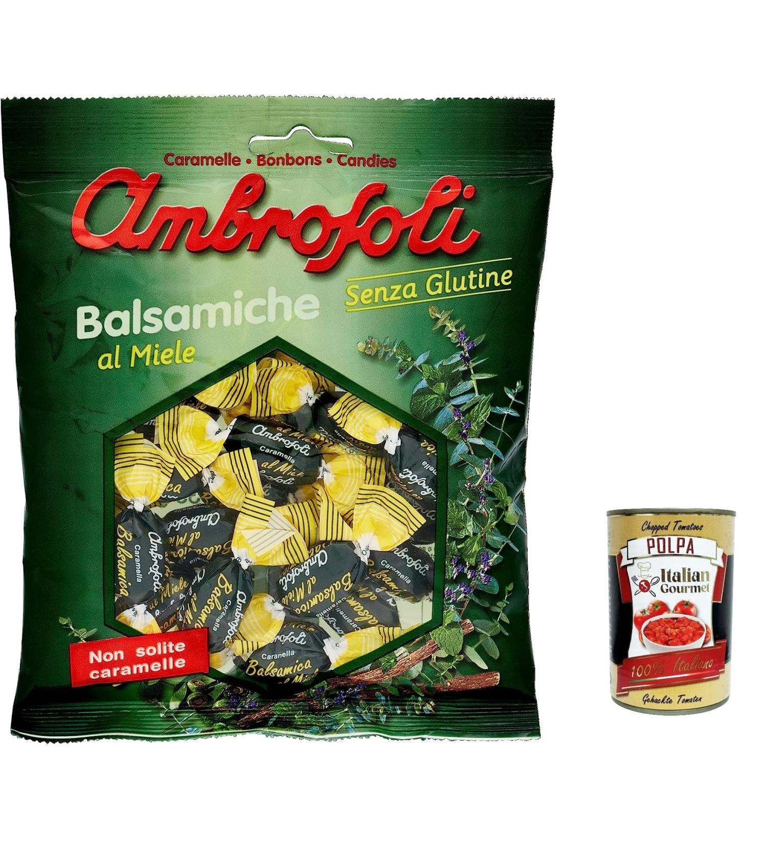  Italian Gourmet E.R. Ambrosoli Caramella Balsamic Candy 135g + Italian Gourmet Pulp 400g Pack of 3 - Buy Online on GoSupps.com