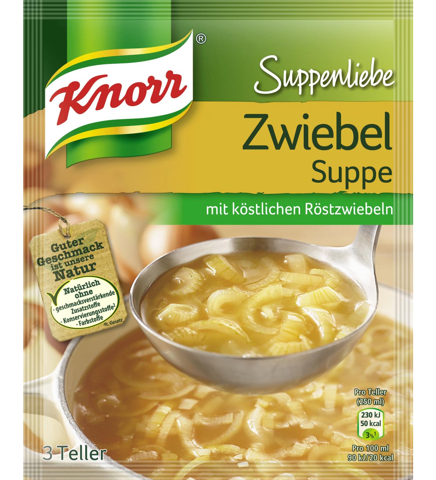 Knorr Soup Love Onion Soup 15 x 3 Plates (15 x 46g) Onion Soup 46 g (Pack of 15)