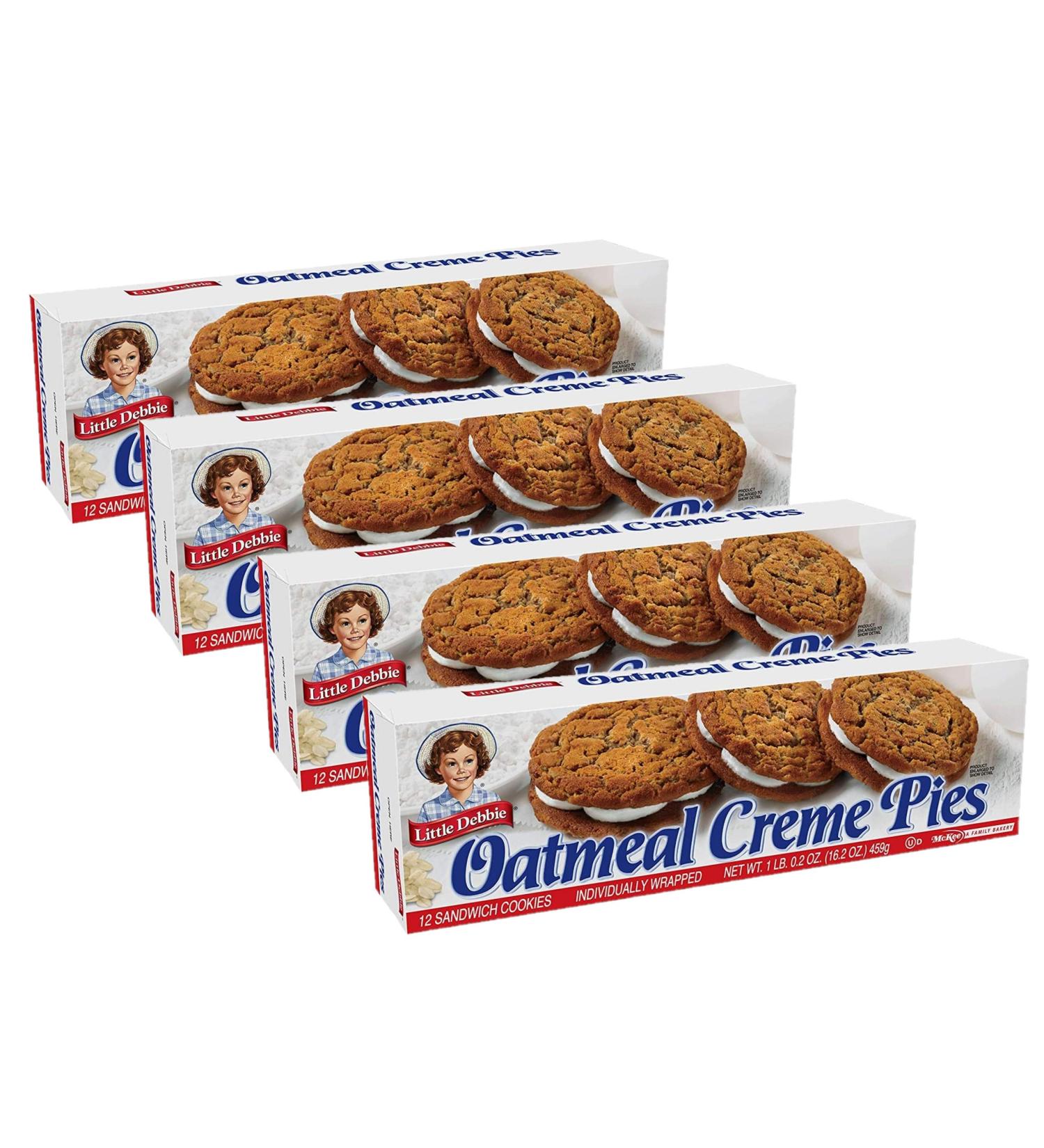 Little Debbie Oatmeal Crme Pies - 4 Boxes (12 Pies Per Box) | Delicious Snack for Any Occasion - Buy Online on GoSupps.com