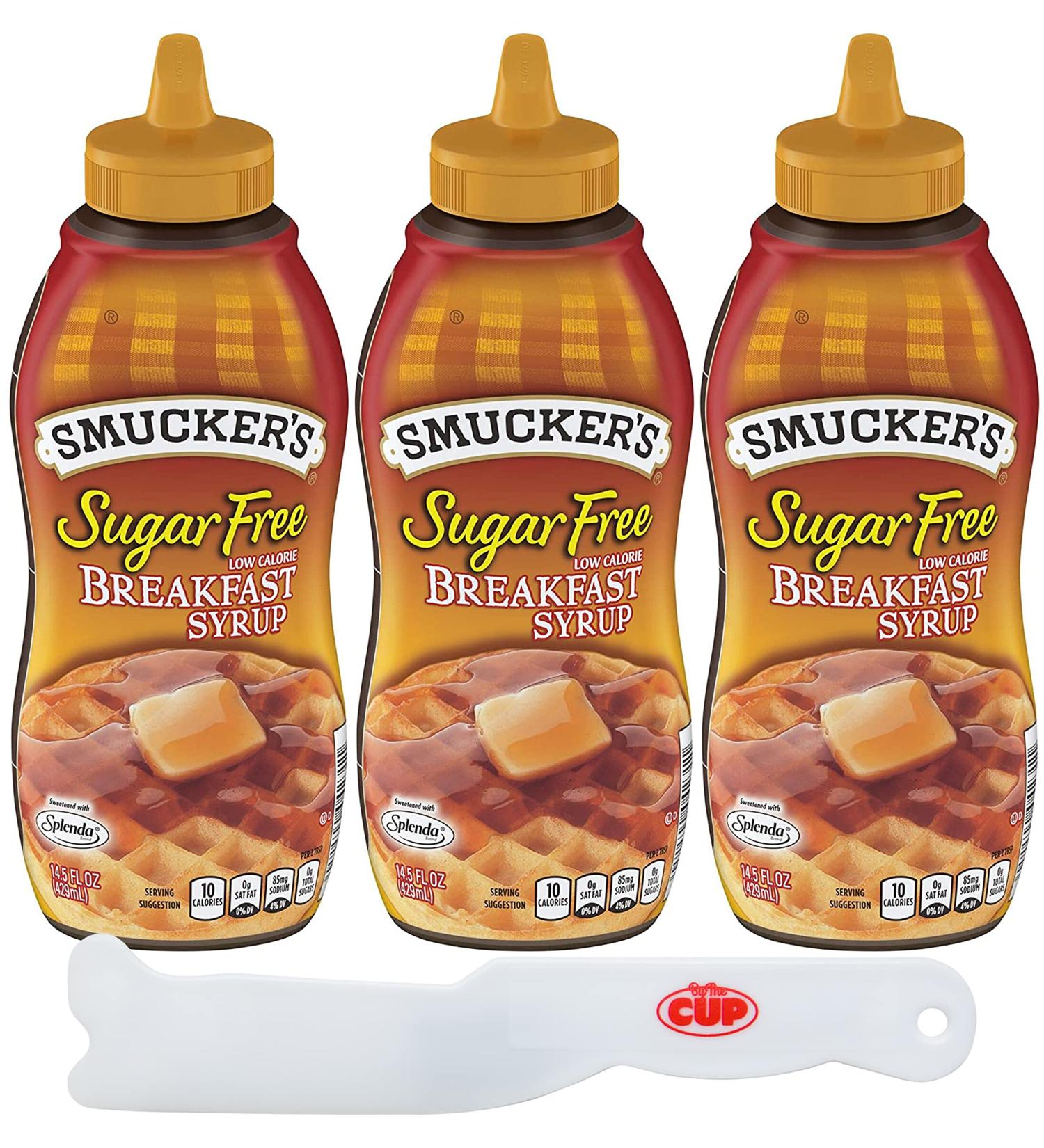 Sugar Free Breakfast Syrup 14.5 fl oz - Pack of 3 with By The Cup Spreader - Buy Online on GoSupps.com