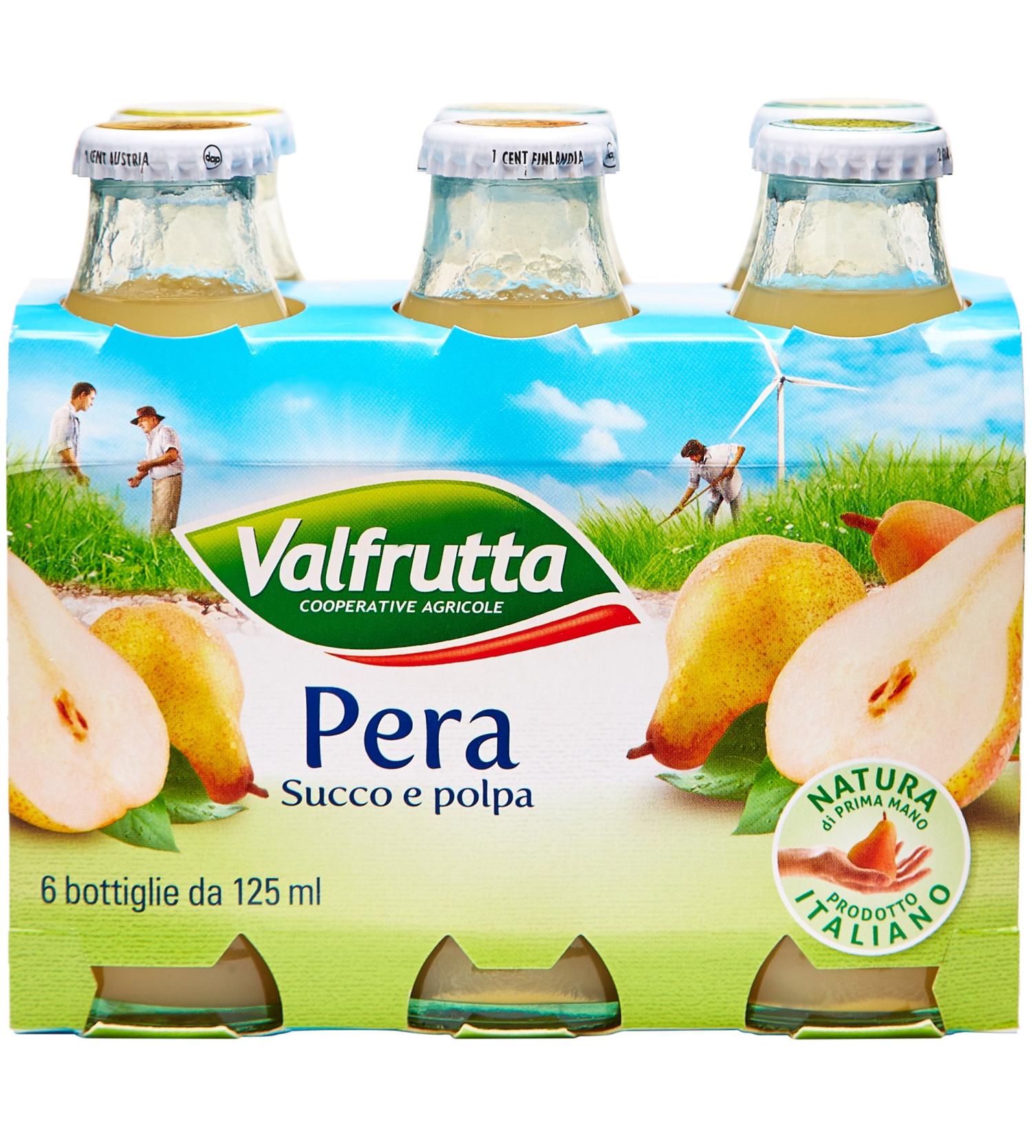 VALFRUTTA PEAR JUICE 6 X 125 ML - Buy Online on GoSupps.com