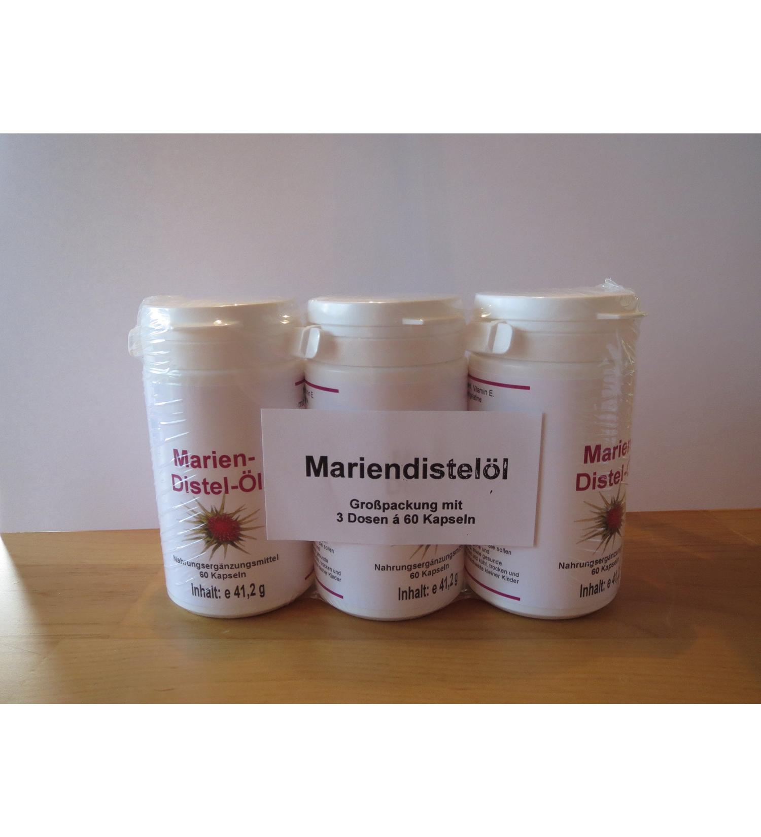 Medicura Milk Thistle Oil 500 mg 3-pack (60 capsules per can)