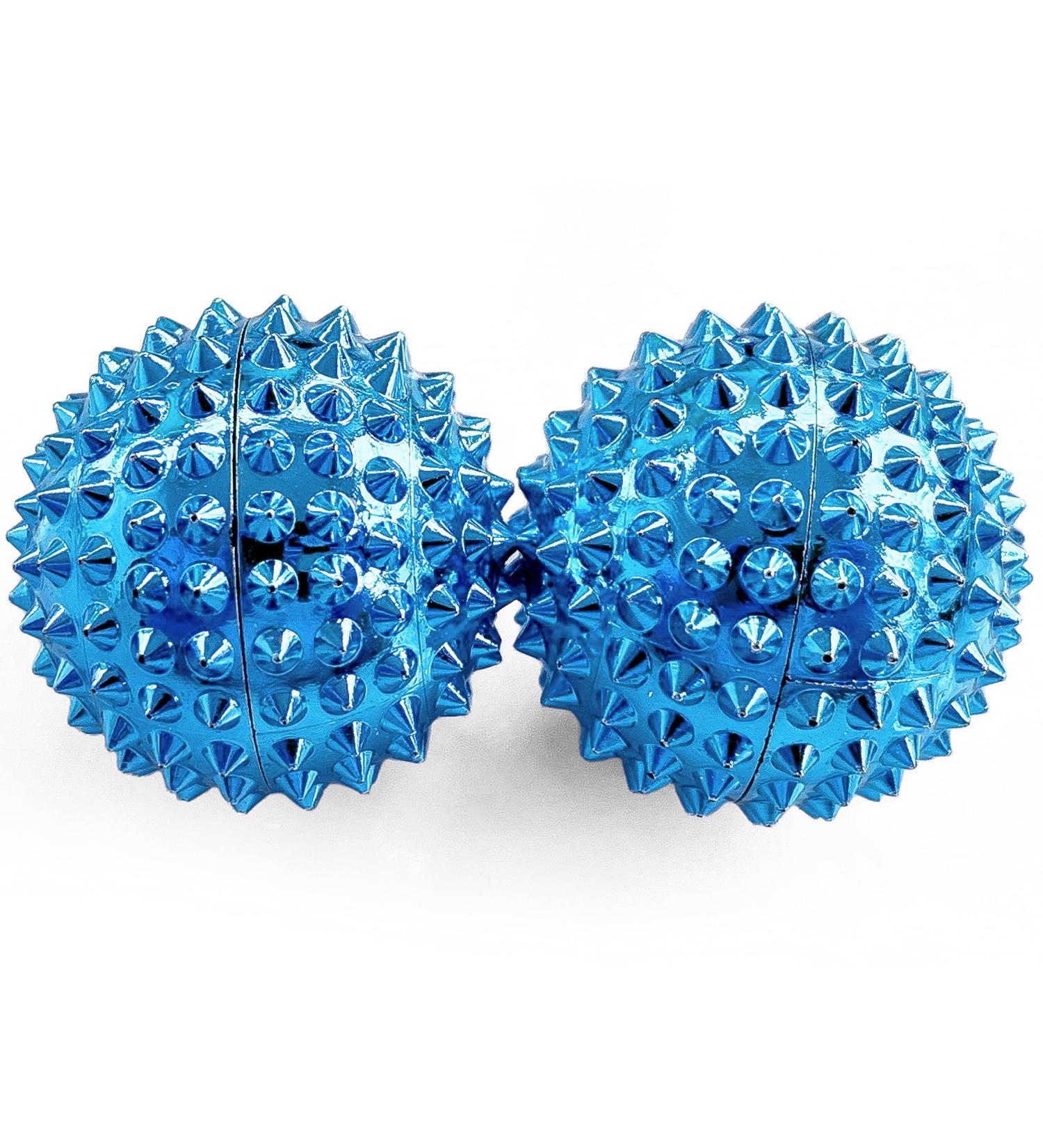 2x DBT Skills Hedgehog Ball | Magnetic Acupressure Stress Relief | Deep Blue 32mm Massage Tool for Tension & Mobility - Buy Online on GoSupps.com