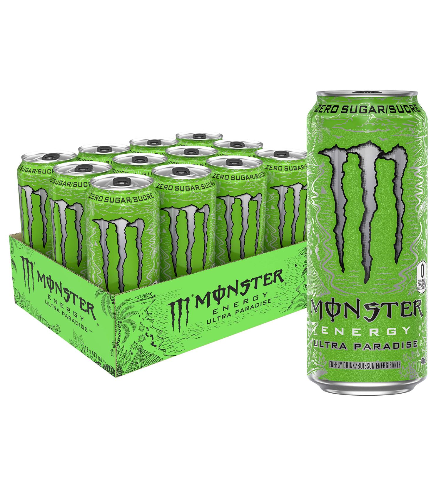 Monster Energy Ultra Paradise 473mL Cans Pack of 12 - Buy Online on GoSupps.com