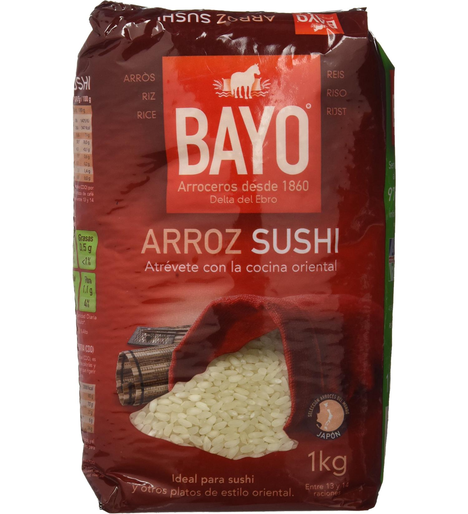 Bayo Sushi Rice Pack of 12 x 1000 g Total 12 000 g