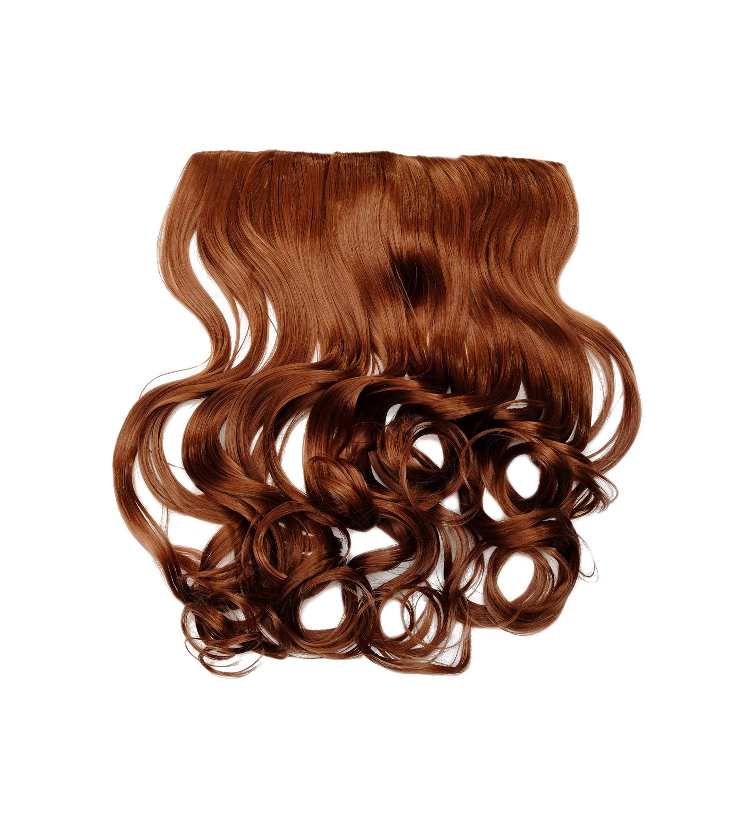 WIG Me Up Hair Part Clip-In Extensions - Curly Copper Brown 5 Clips - Heat Resistant WH5008-180C-30 - Buy Online on GoSupps.com