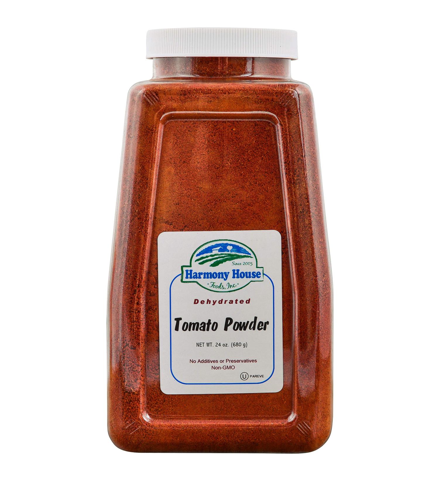 Harmony House Foods Premium Dehydrated Tomato Powder - 24 oz Quart Jar - Buy Online on GoSupps.com
