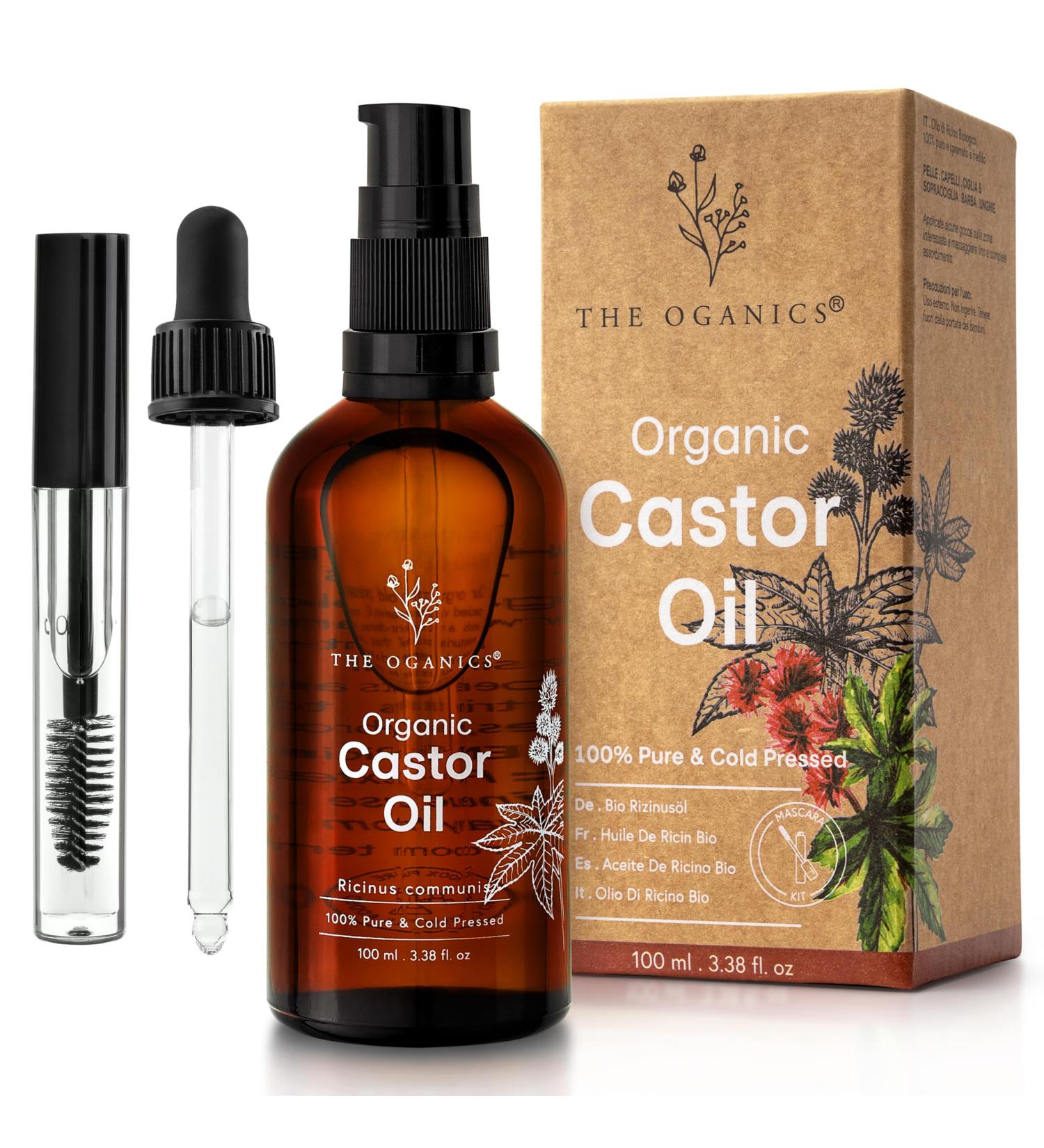  The Oganics Rosemary Hair Growth Oil 100ml - With Castor Argan Jojoba Coconut Black Seed Mint & Lavender - Natural Thickening & Hair Loss Treatment - Vitamin-Rich Nourishing Mask - Buy Online on GoSupps.com