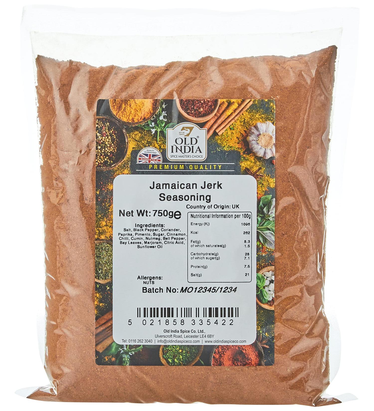 Old India Jamaican Jerk Seasoning 750g - Authentic Spice Blend (Pack of 1) - Buy Online on GoSupps.com