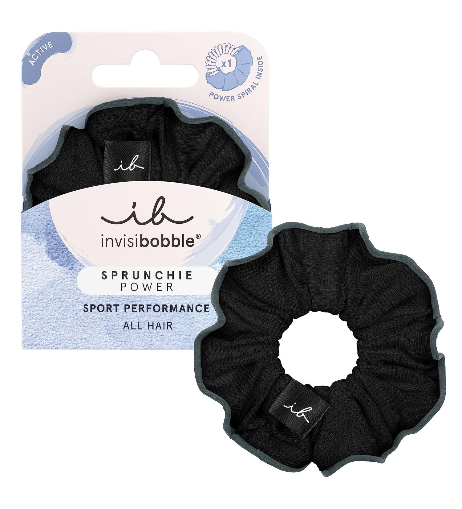 Invisibobble Hair Tie Black Scrunchy - Strong Sport Scrunchies | Gray & Black | Designed in Munich - Buy Online on GoSupps.com