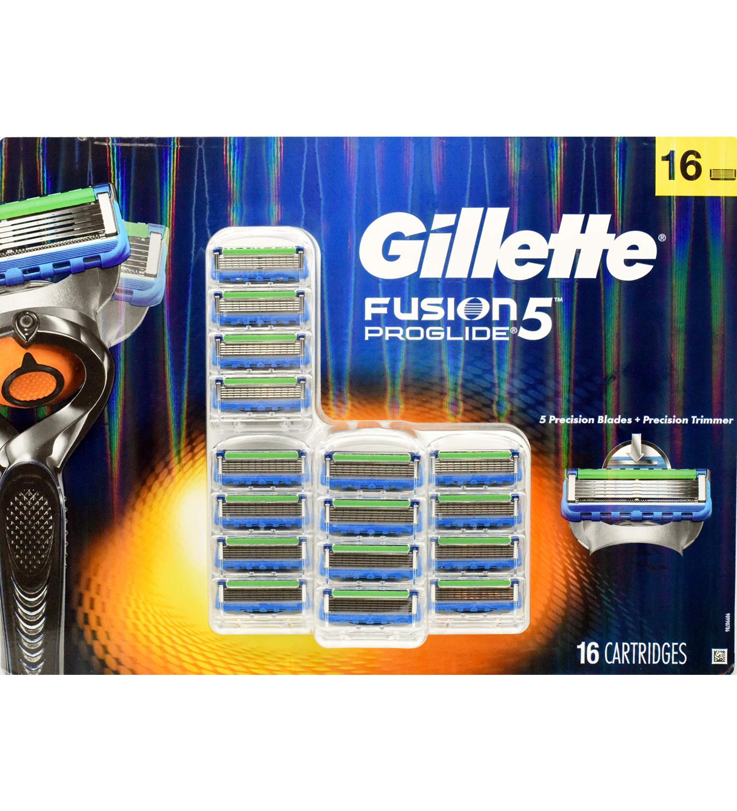 Buy Gillette Fusion5 ProGlide Razor Blade Refills - 16 Cartridges for Men | International Shipping Available - Buy Online on GoSupps.com