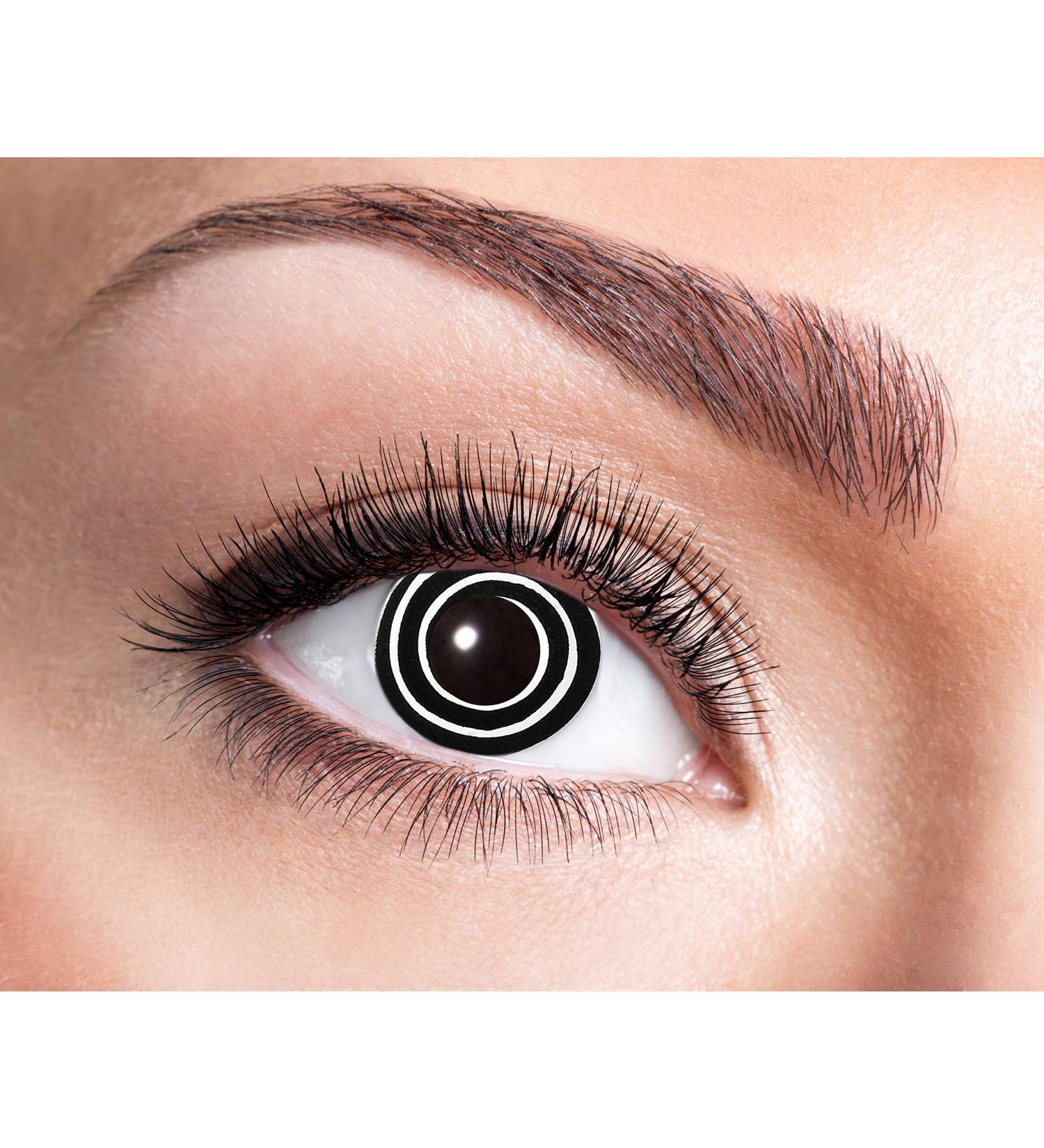Eyecatcher 84095241-w04 Colored Contact Lenses - Black Weekly Lens for Carnival Mardi Gras & Halloween - Buy Online on GoSupps.com