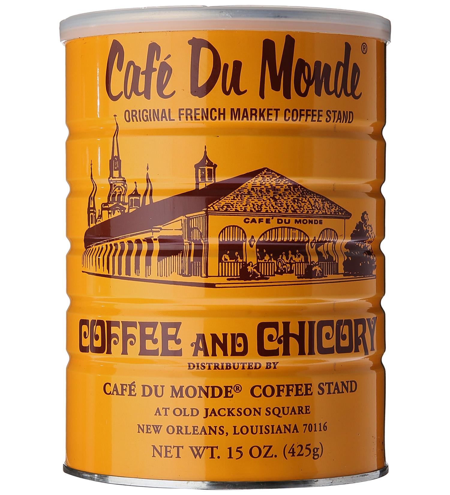 Cafe Du Monde Coffee Chicory - 15 oz Ground Coffee | Authentic New Orleans Blend - Buy Online on GoSupps.com
