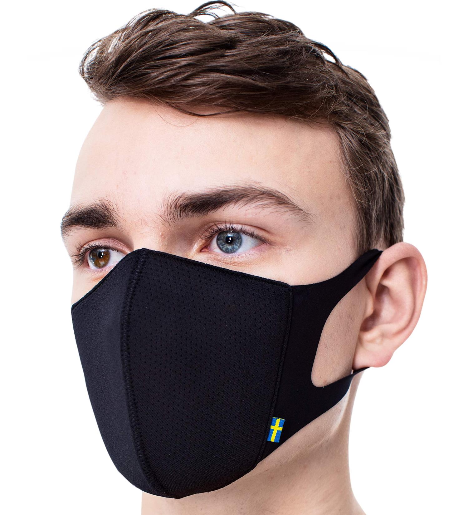 Airinum Lite Air Mask | Reusable Face Mask Washable Cover Mask for Men Women and Kids X-Small Stormy Black - Buy Online on GoSupps.com