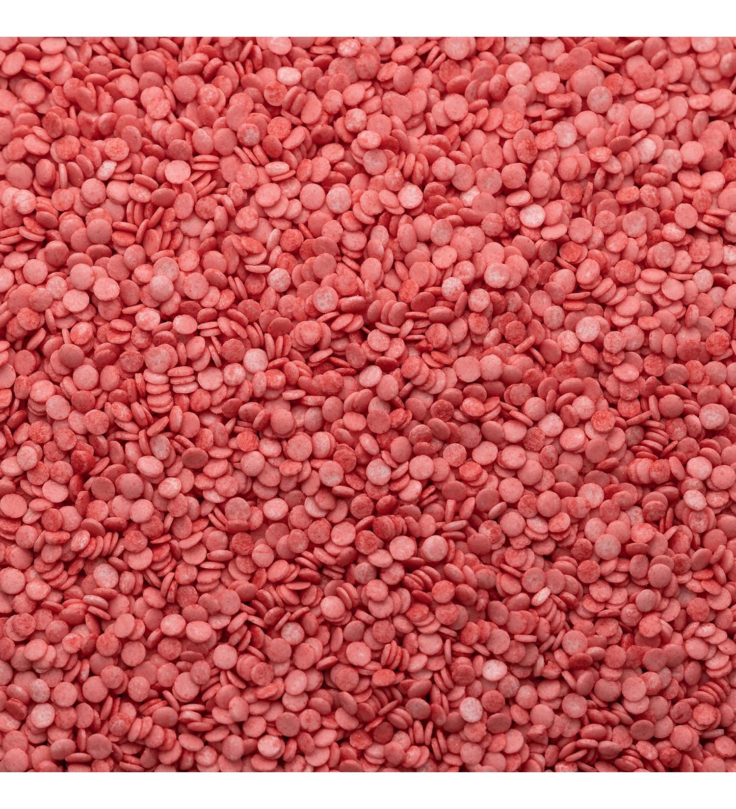 Natural / Vegan Edible Confetti Cake Sprinkles Red Cupcake Decorations 25g
