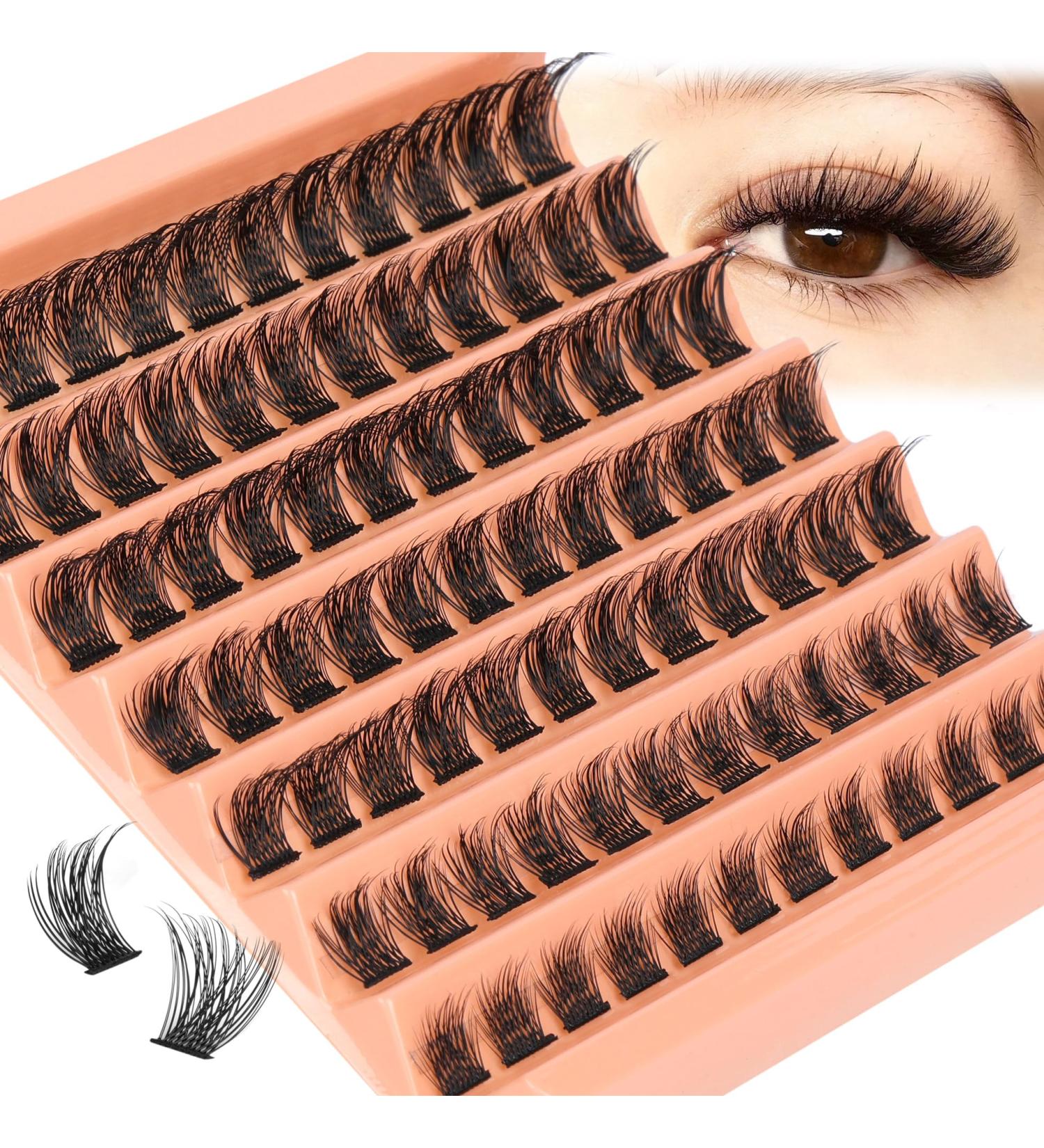 D Curl Cluster Eyelashes 8-16mm by TOOCHUNAG - Russian Lash Clusters for a Natural, Wispy Look - Buy Online on GoSupps.com