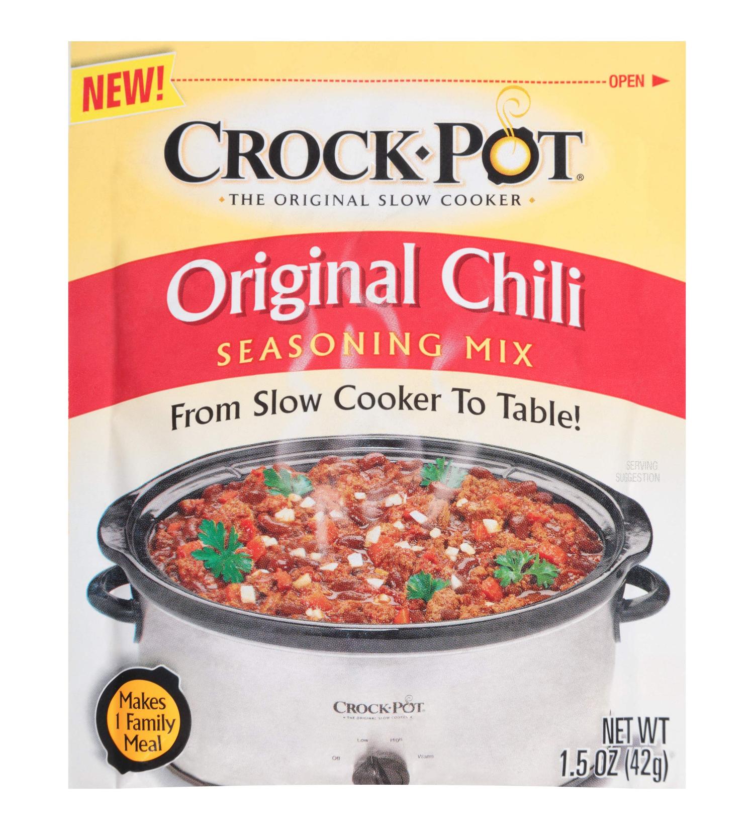 Crock Pot Seasoning Mix Original Chili 1.5 oz - Pack of 12 | Delicious Flavor for Easy Meals - Buy Online on GoSupps.com