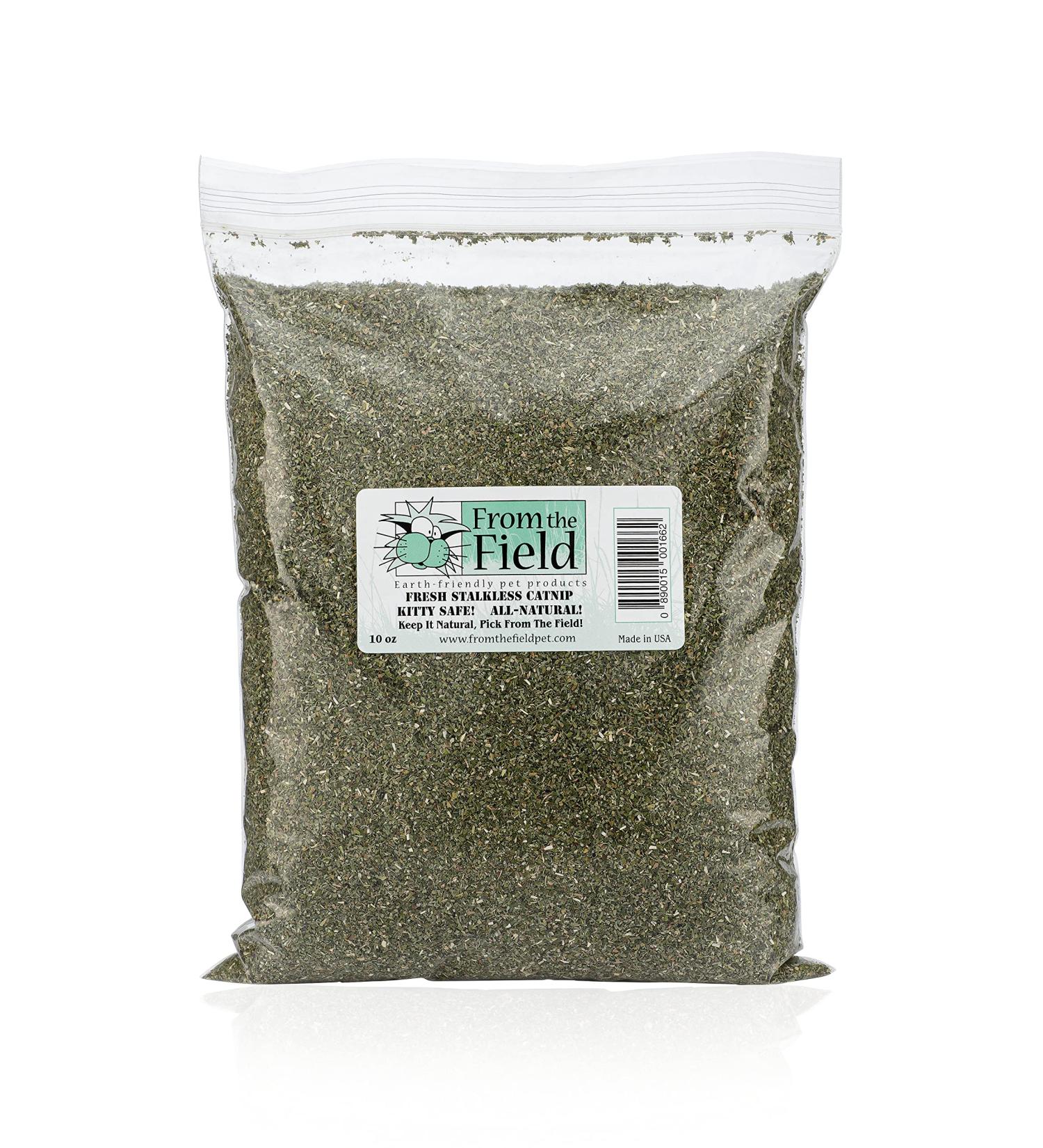 From The Field Catnip Kitty Safe Stalkless Tub 10 oz - Premium Organic Catnip for Endless Fun - Buy Online on GoSupps.com