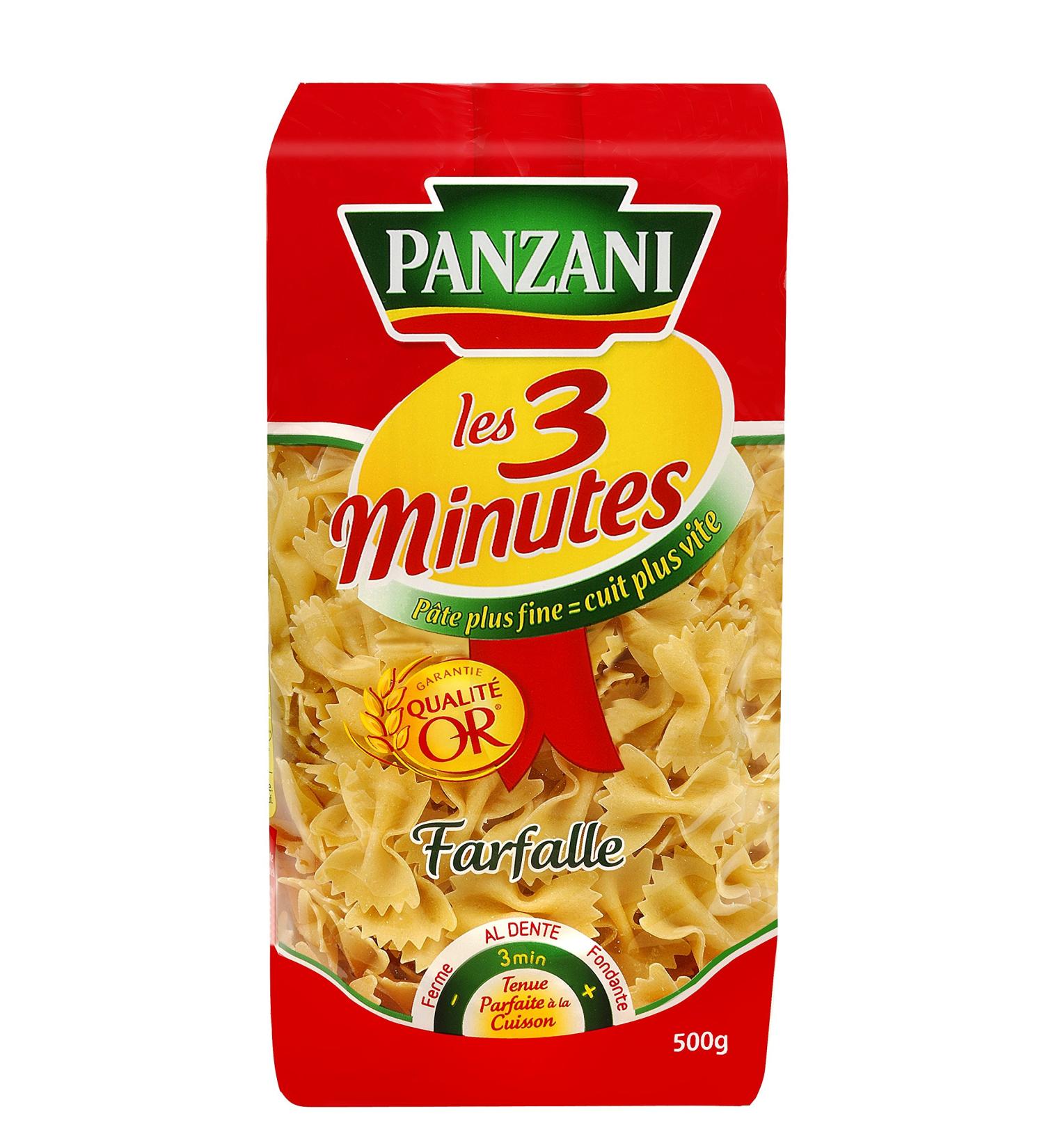 PANZANI Panzani 3 Minute Farfalle Pasta 500g