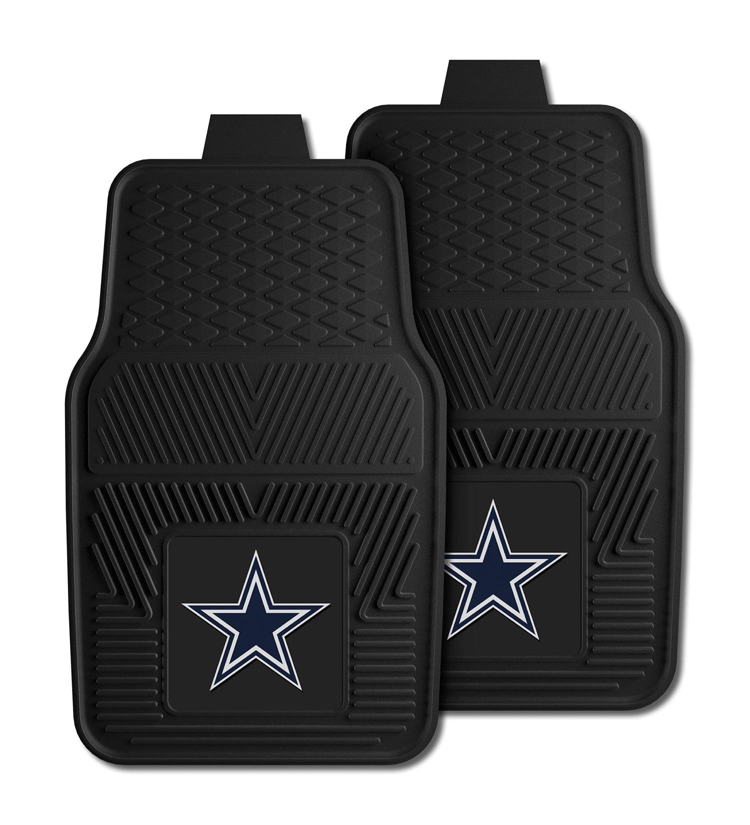 FANMATS - 8274 NFL Dallas Cowboys Vinyl Heavy Duty Car Mat,Set of two, 18"x27" Front