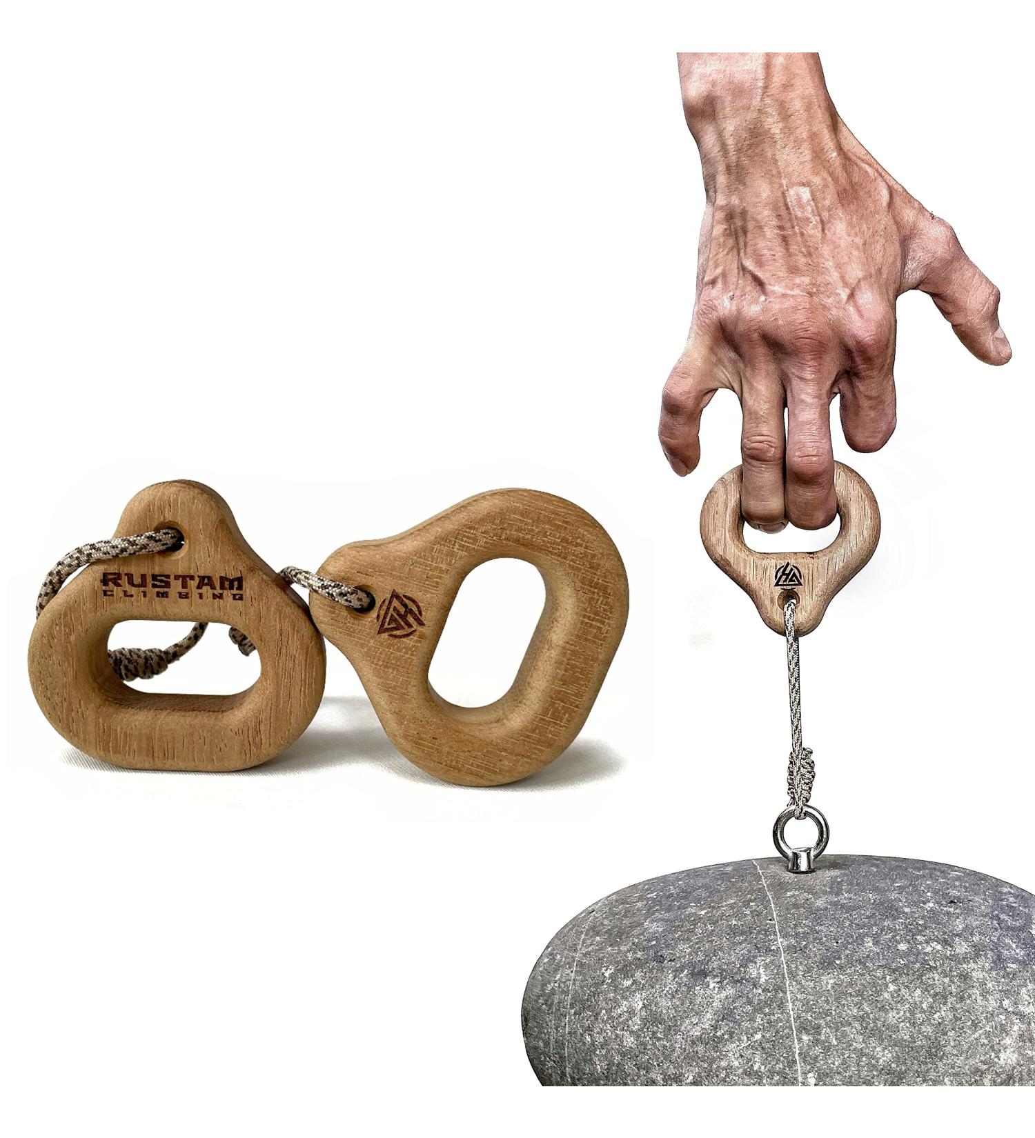 RUSTAM CLIMBING Duonio Pair Pocket-Sized Fingerboard - Portable Hangboard Two-Finger Trainer - Buy Online on GoSupps.com