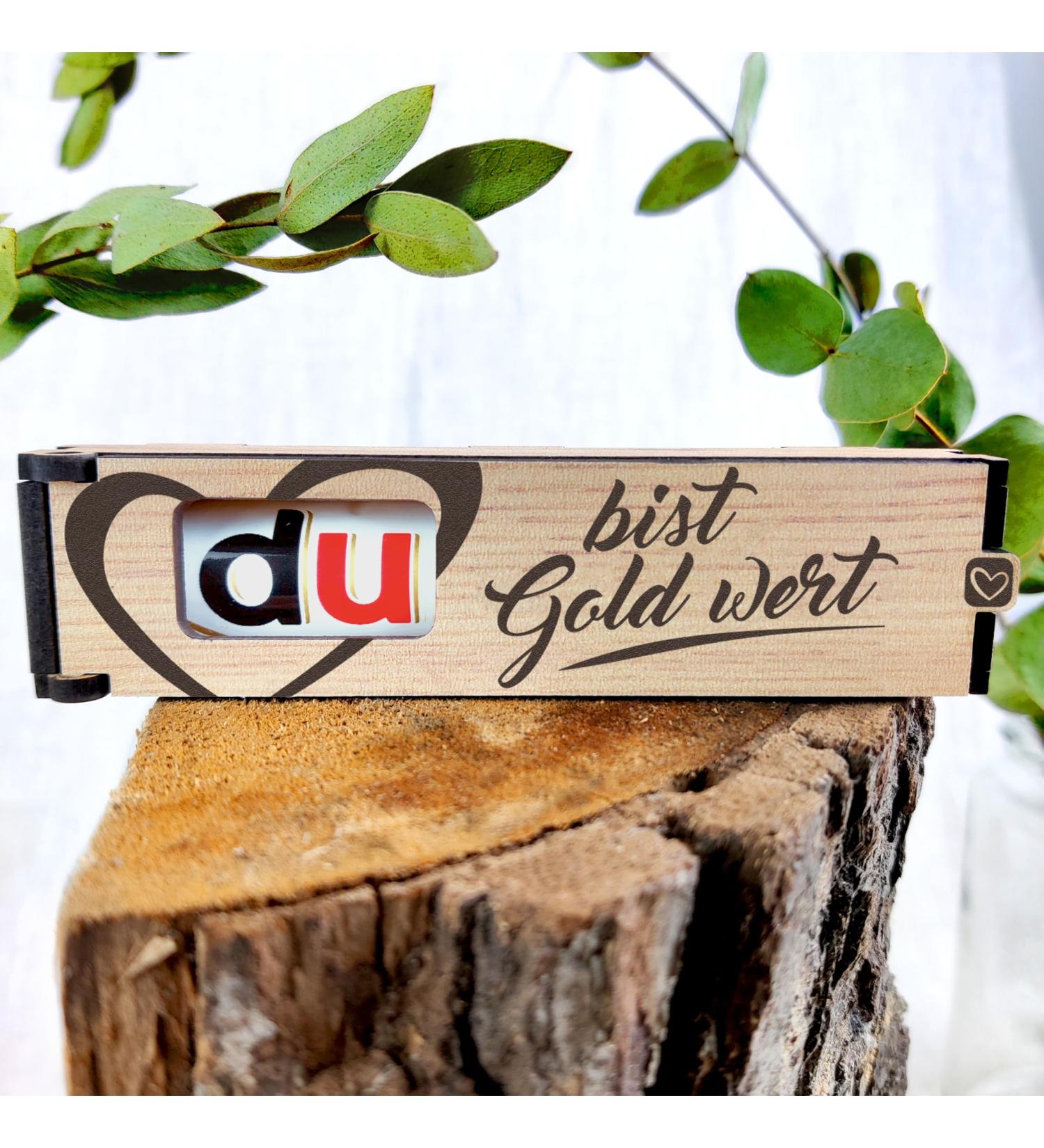 You Are Worth Gold - Chocolate Bar Gift Box | Perfect Men's Gifts Thank You Gifts & Girlfriend Gift Ideas - Buy Online on GoSupps.com