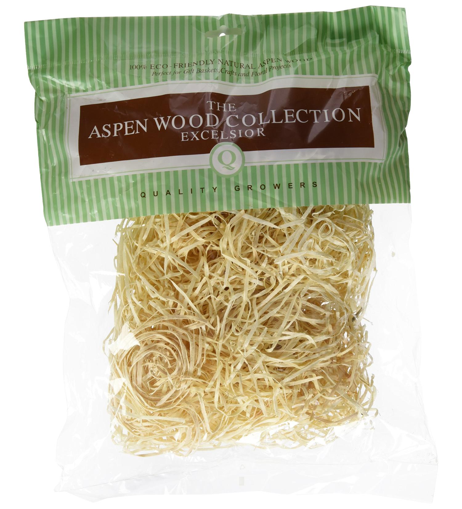 Quality Growers Aspenwood Excelsior 328 Cubic Inches, Natural