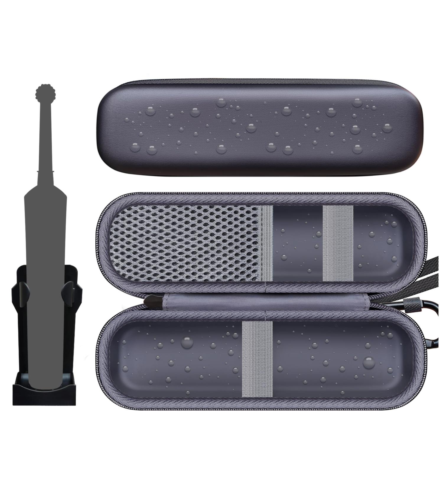 Woollo Bag for Oral-B Vitality Electric Toothbrush - Portable Hard Travel Case | Black - Buy Online on GoSupps.com