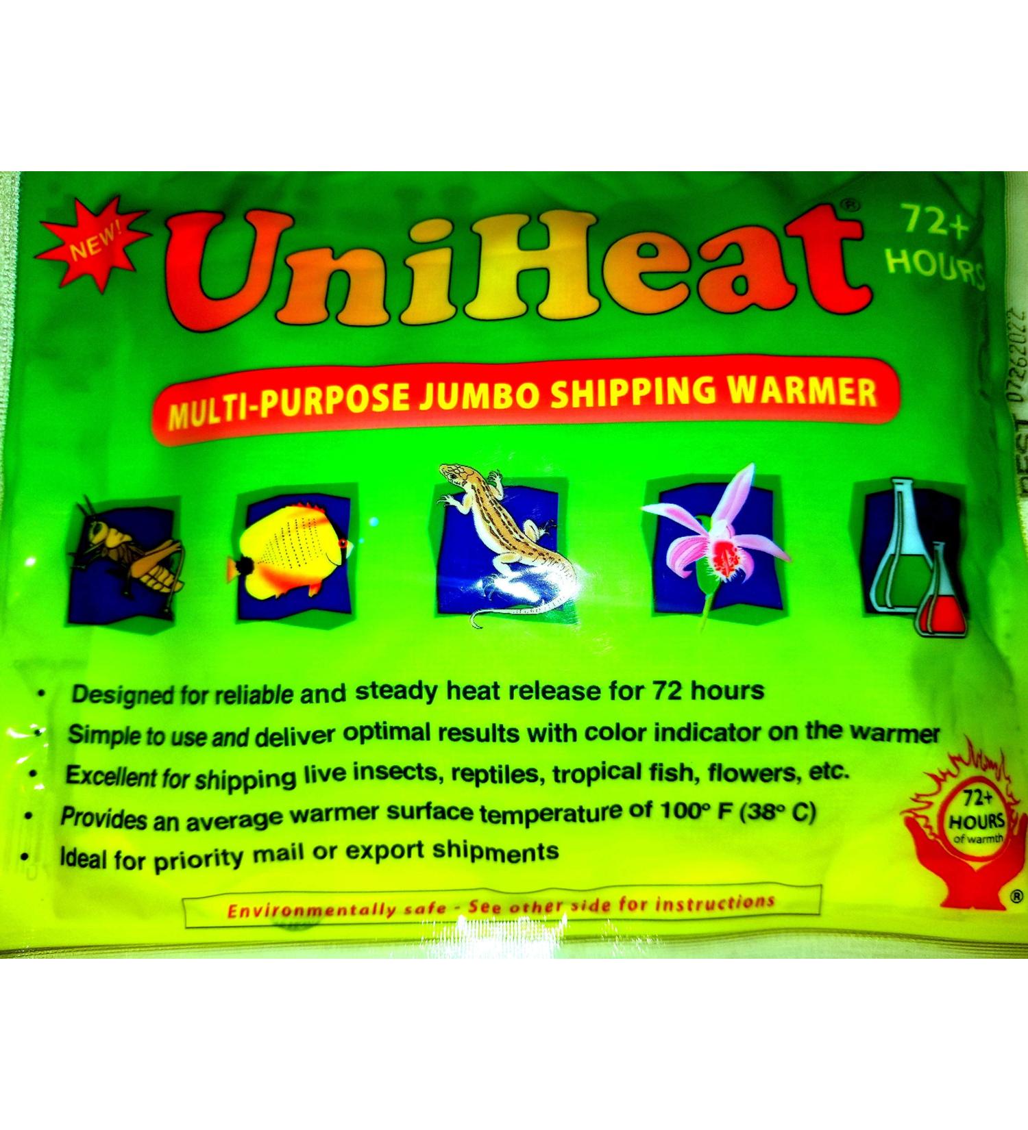 Uniheat 10 Pack 72 Hour Heat Pack - for Baby Chicks, Plants, Fish and Retiles