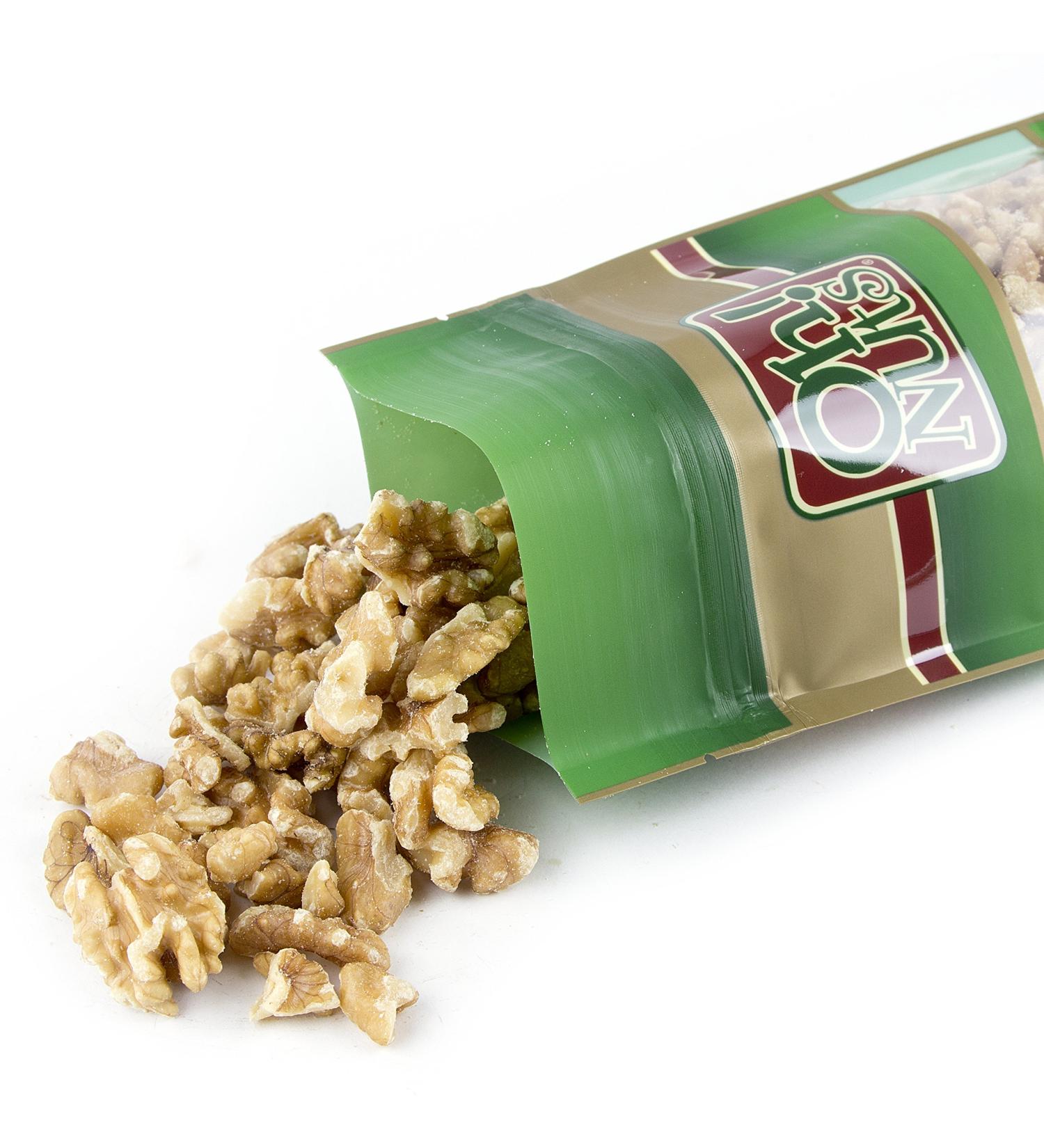 Oh! Nuts Dry Roasted Unsalted Walnuts | Packed in 2 LB Resealable Bulk Bag | Fresh & Healthy Keto Snacks | For gourmet Baking & Cooking, Salad, Smoothies 2 Pound (Pack of 1)