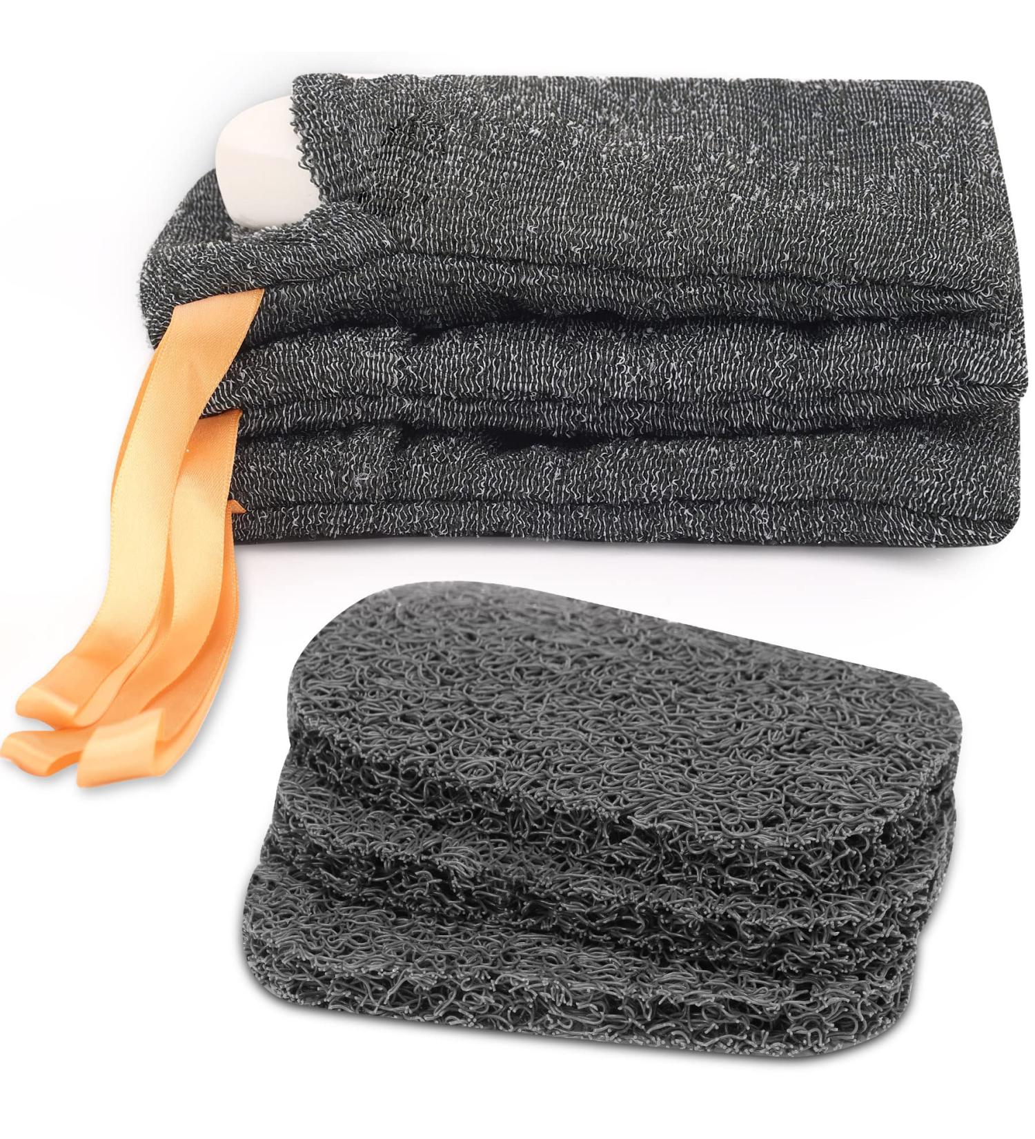 Antimbee 6 Pack Soap Saver Bags & Pads - Shower Bar Soap Lather Pouch with Dish & Drying Mat - Exfoliating Body Scrubber for Women & Men - Buy Online on GoSupps.com