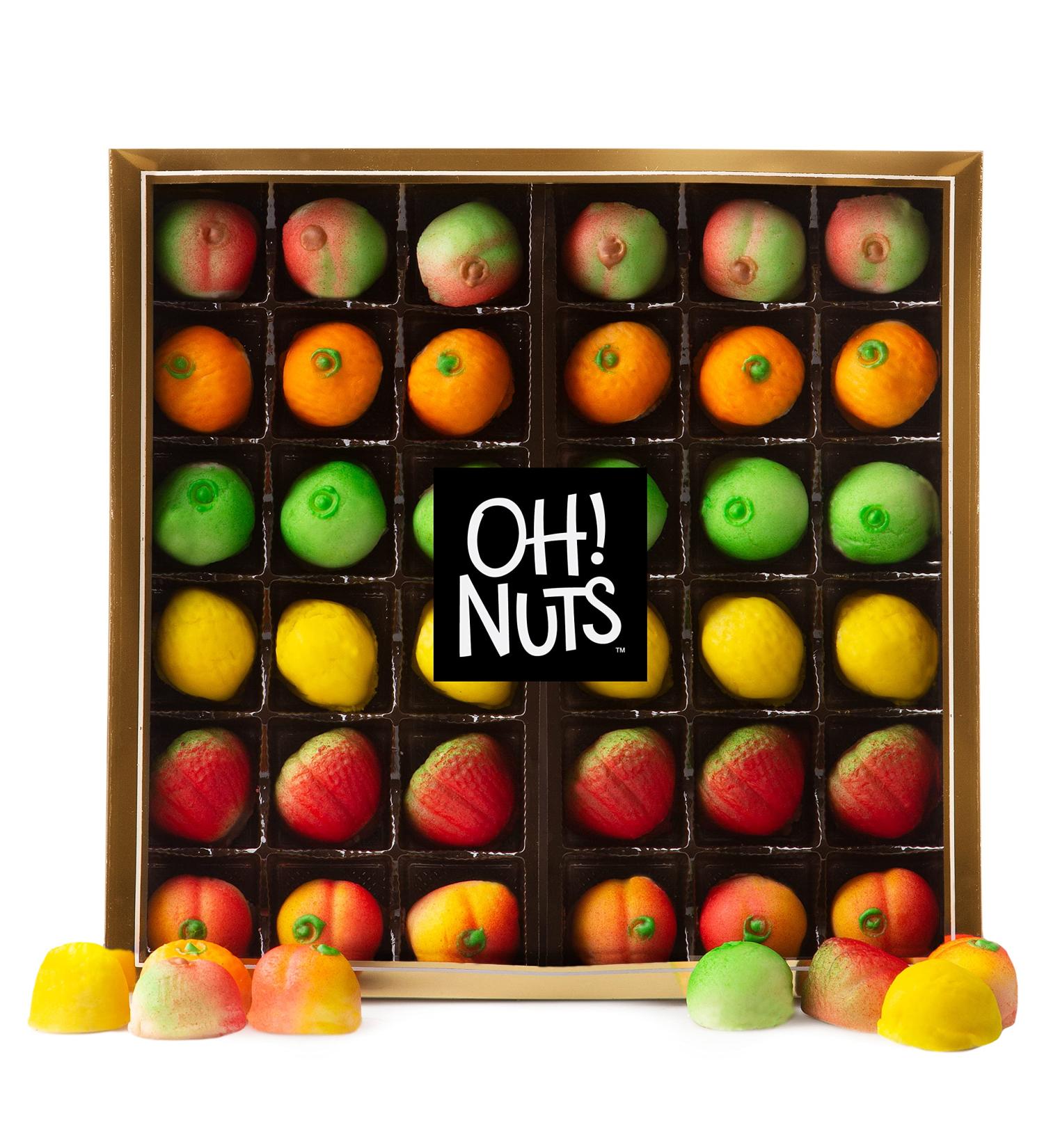 Oh! Nuts Premium Marzipan Candy Fruits - 36pcs | Holiday Marzipan for Birthday  Anniversary  Corporate Gift Tray in Elegant Box | Gourmet Gift Snack Idea for Women & Men 36 Pieces - Buy Online on GoSupps.com