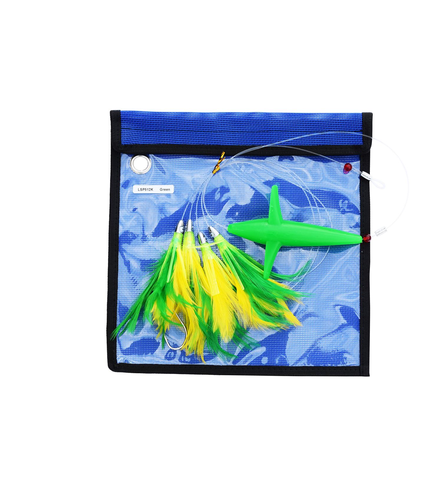EatMyTackle Bird Feather Daisy Chain | Saltwater Fishing Teaser Green - Buy Online on GoSupps.com