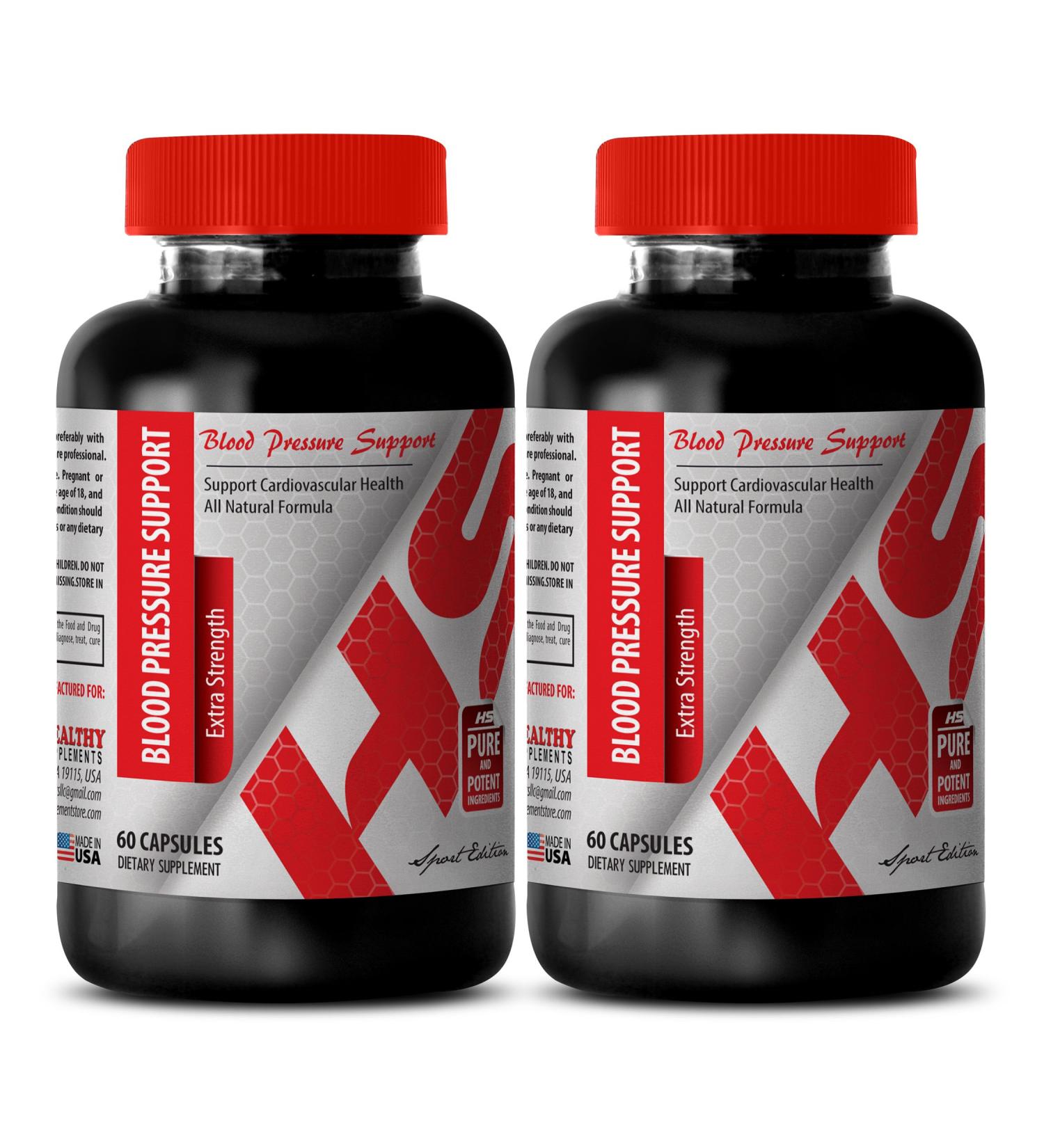 Energy Herbal Vitamin - Blood Pressure Support - Extra Strength - Energy Booster - 2 Bottles (120 Capsules) - Buy Online on GoSupps.com
