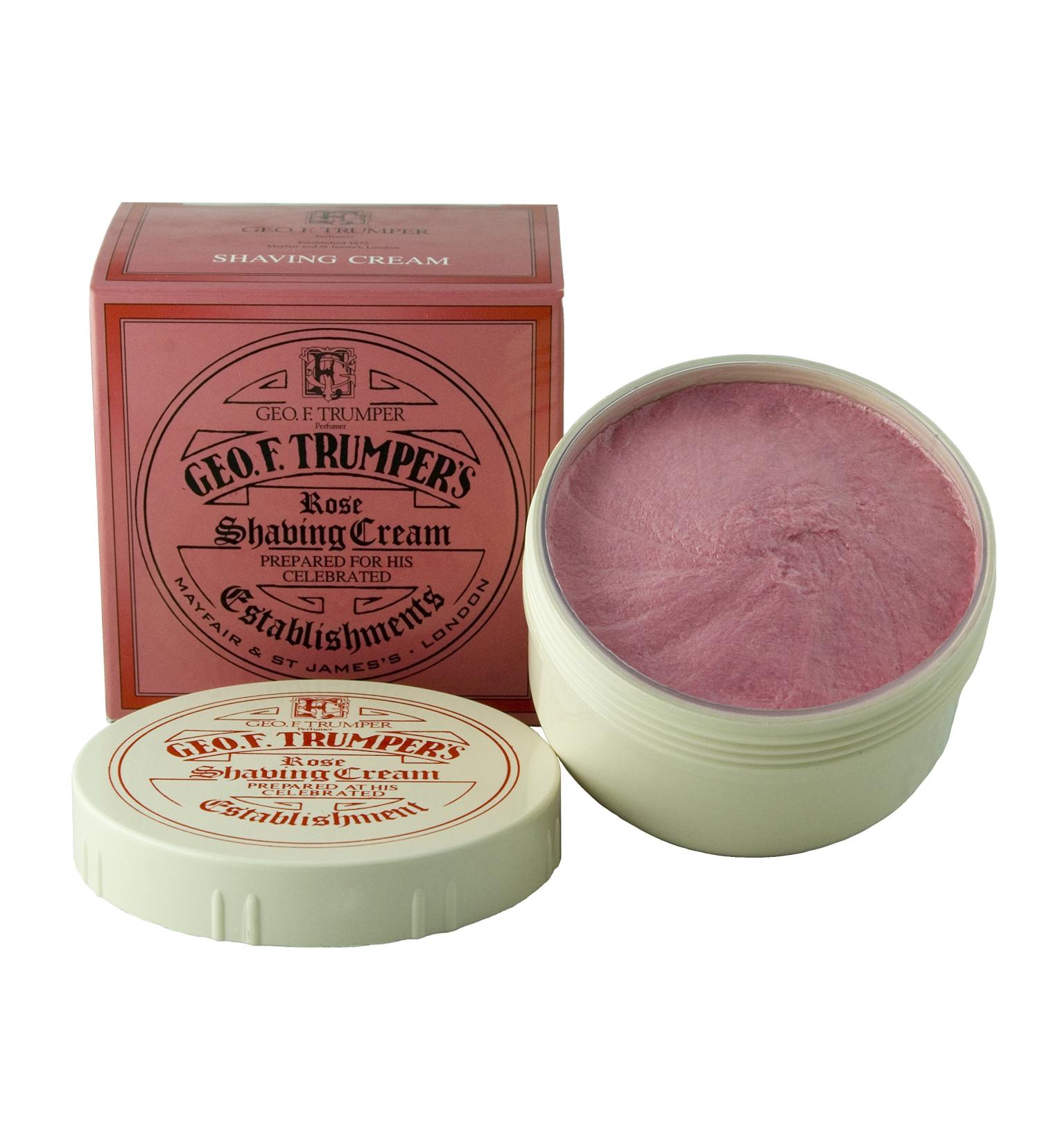 Geo F Trumper Shave Cream - Rose 200gm Tub Rose 200 g (Pack of 1)
