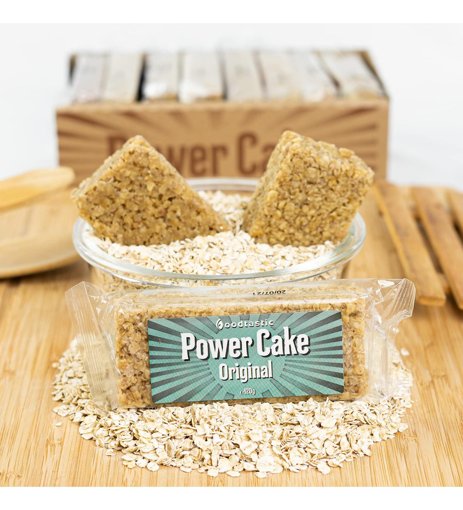 Foodtastic Power Cake Original (30 x 120g) - Delicious Handmade Oat Bars | Juicy Flapjack Energy Bars for Healthy Snacking - Ship Internationally - Buy Online on GoSupps.com