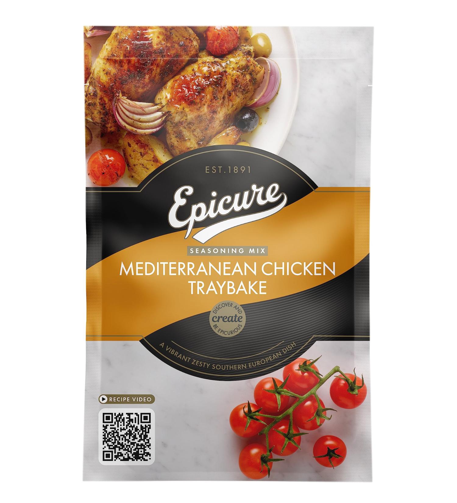 Epicure Vegan Mediterranean Chicken Traybake Seasoning Mix 30g - Pack of 1 - Buy Online on GoSupps.com