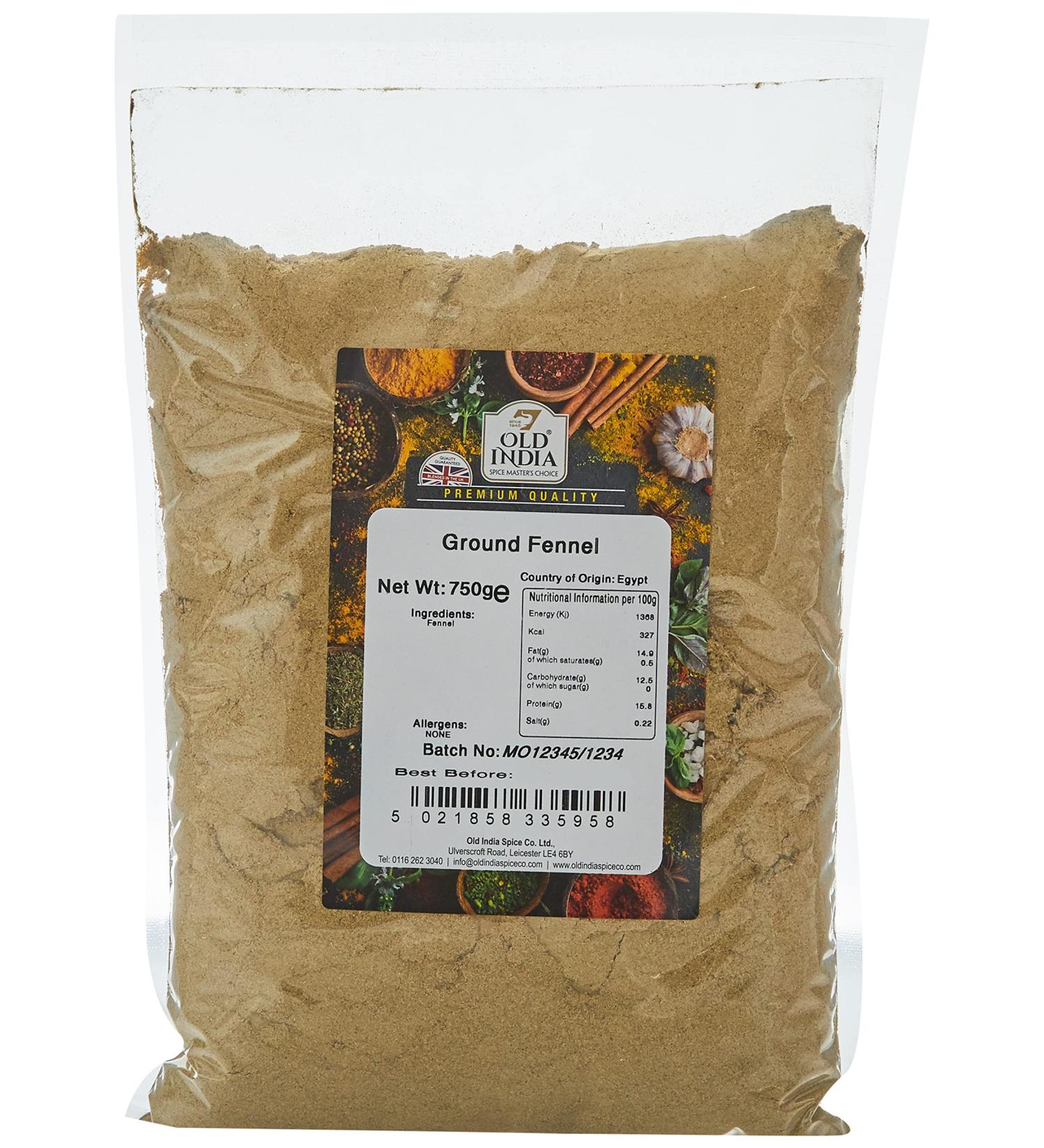 Old India Ground Fennel Seeds 750g - Premium Quality Spice Blend - Buy Online on GoSupps.com